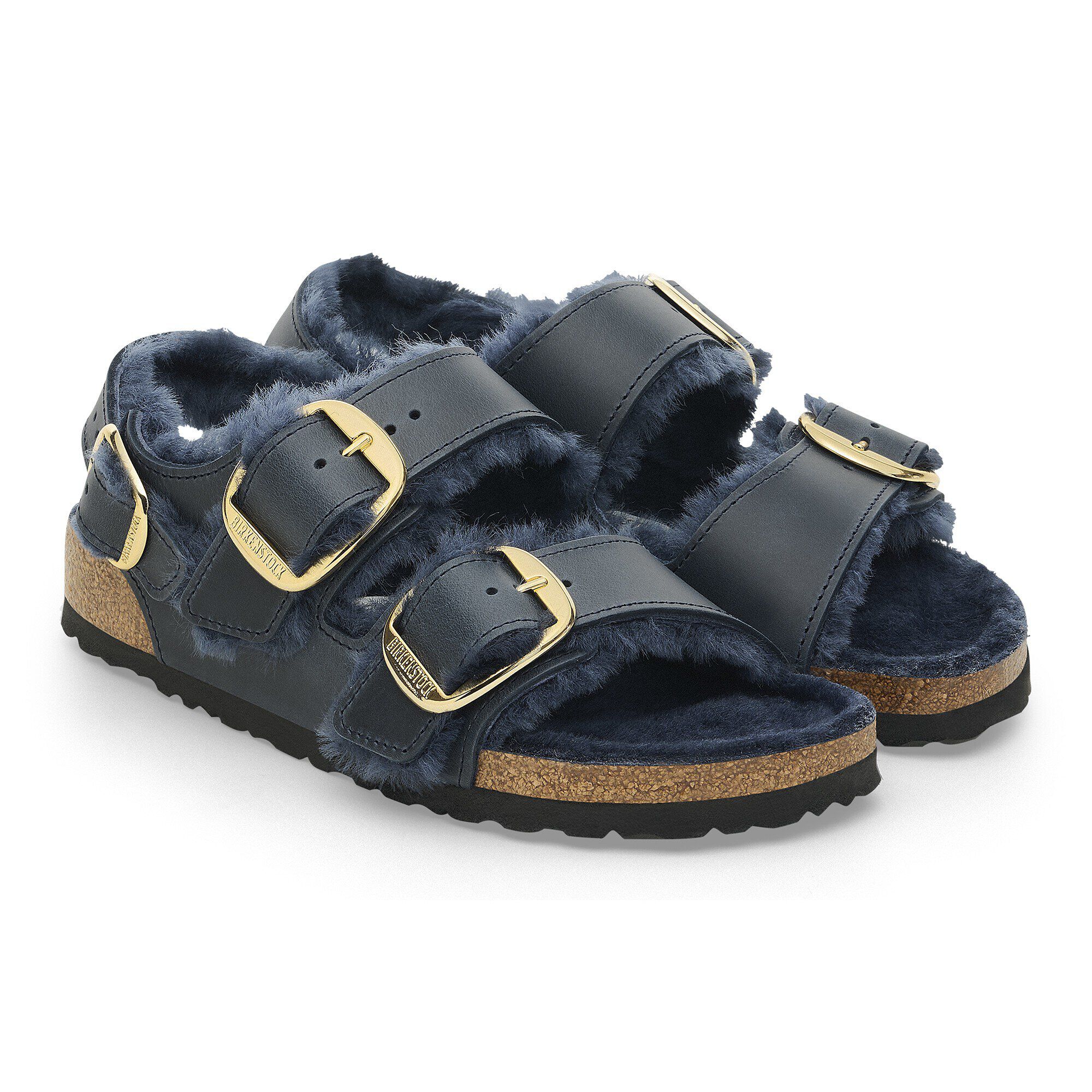 Milano Big Buckle Shearling Natural Leather Oiled - Image 8