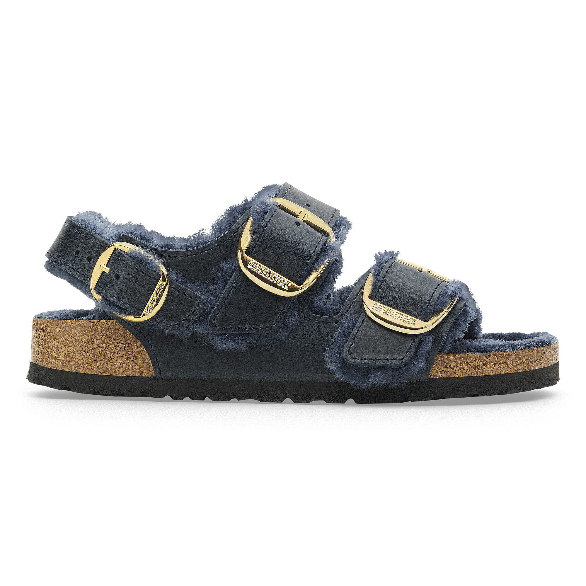 Milano Big Buckle Shearling Natural Leather Oiled - Image 3