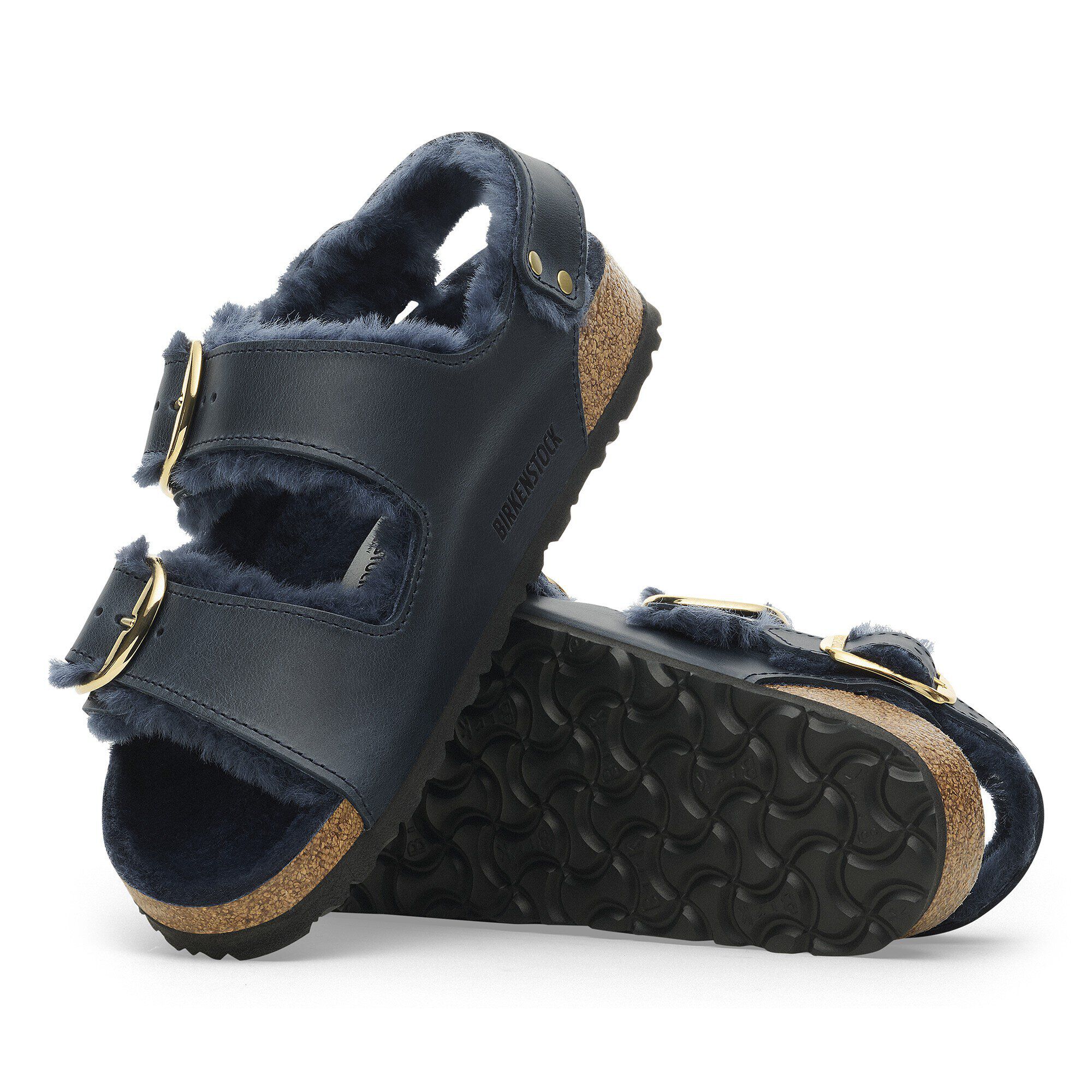Milano Big Buckle Shearling Natural Leather Oiled - Image 7