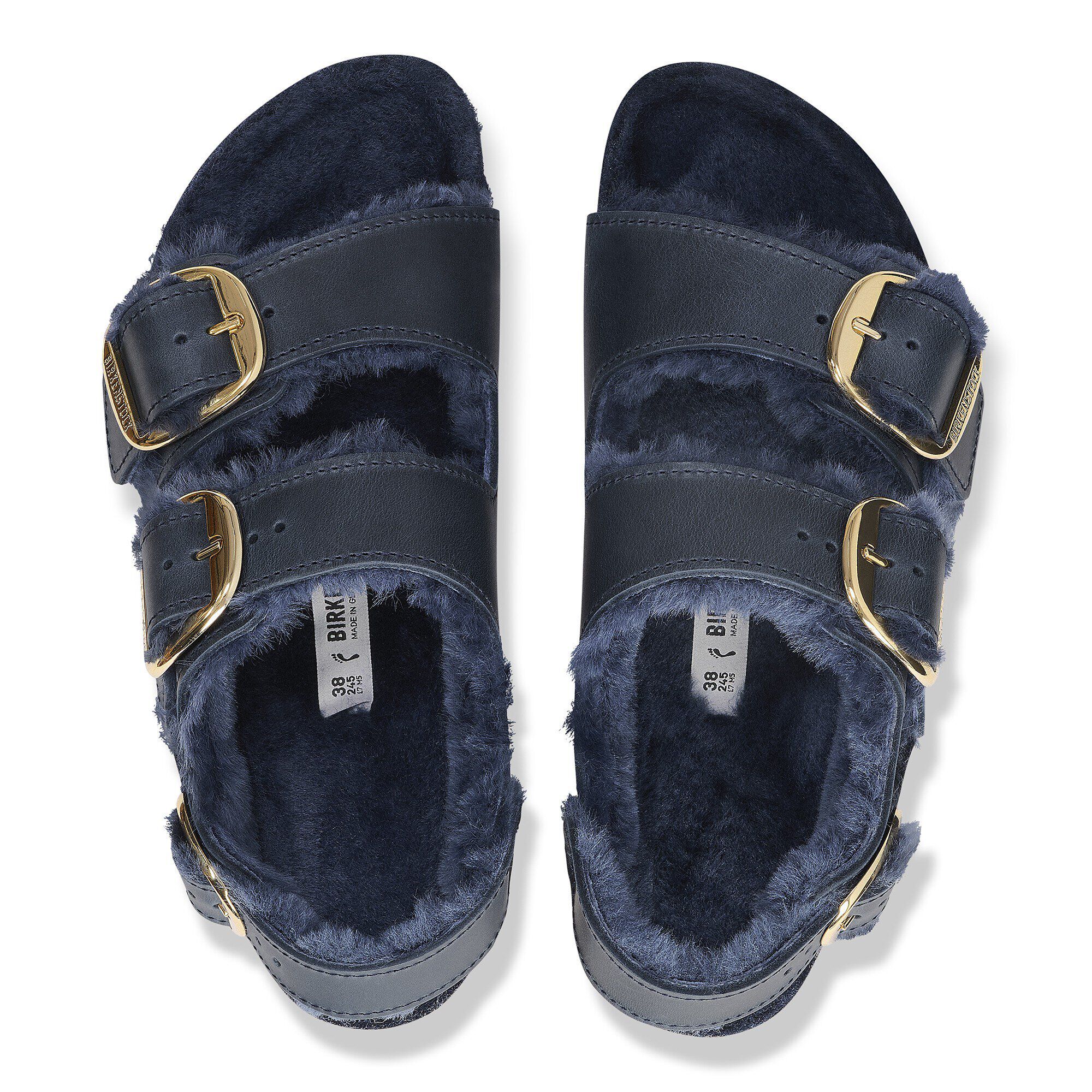 Milano Big Buckle Shearling Natural Leather Oiled - Image 2