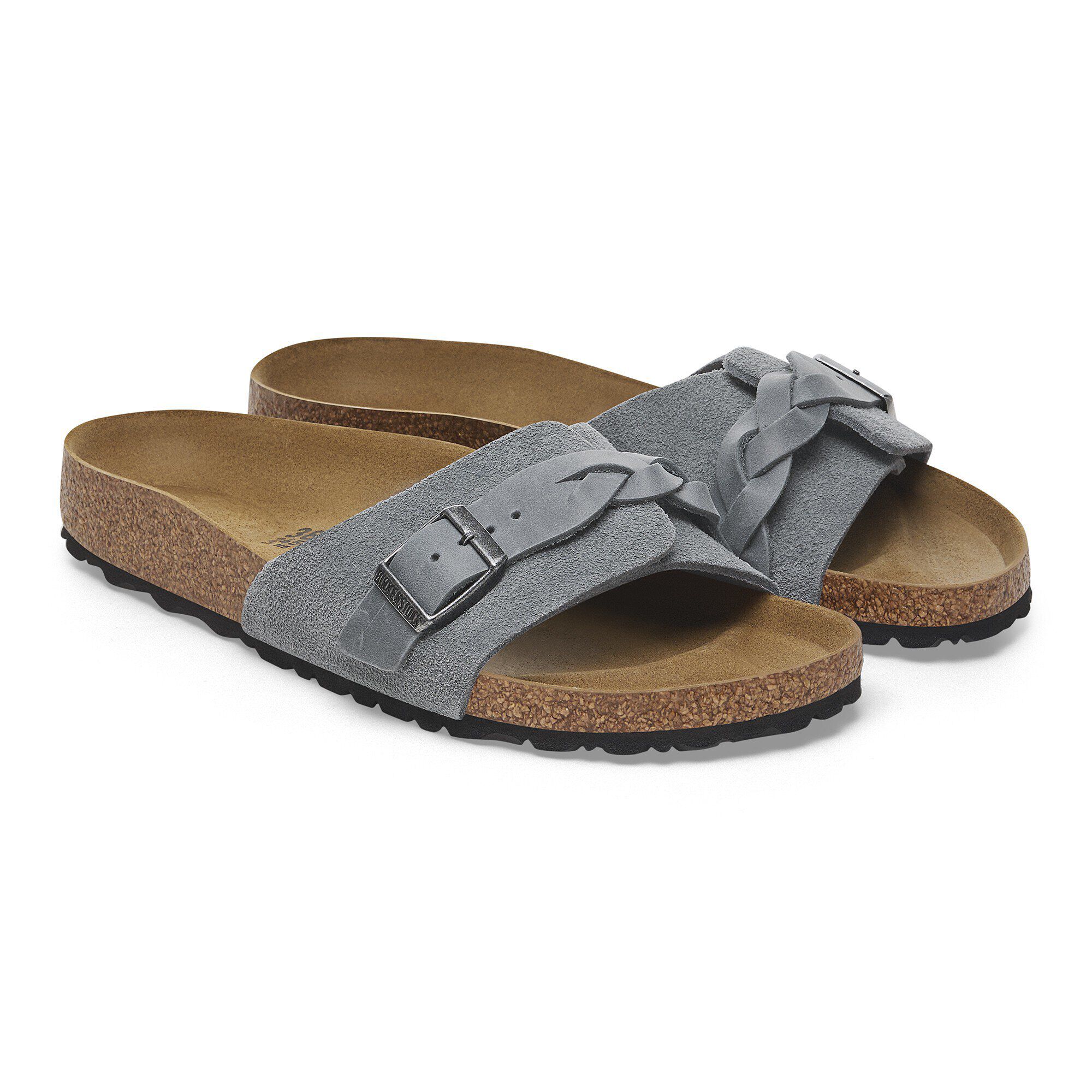 Oita Braided Suede Leather Basalt Gray - Image 8