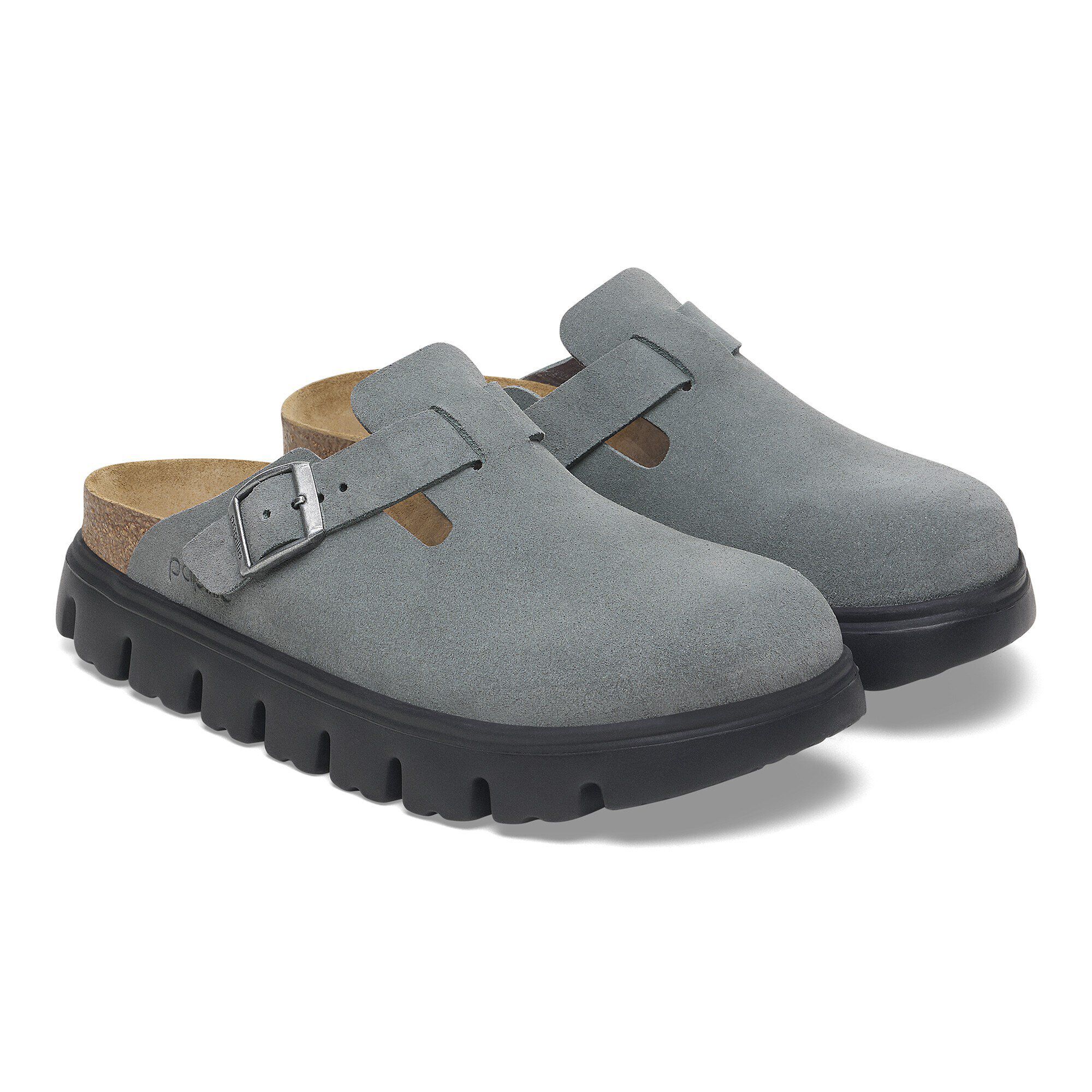 Boston Chunky Suede Leather Basalt Gray/ Black - Image 7