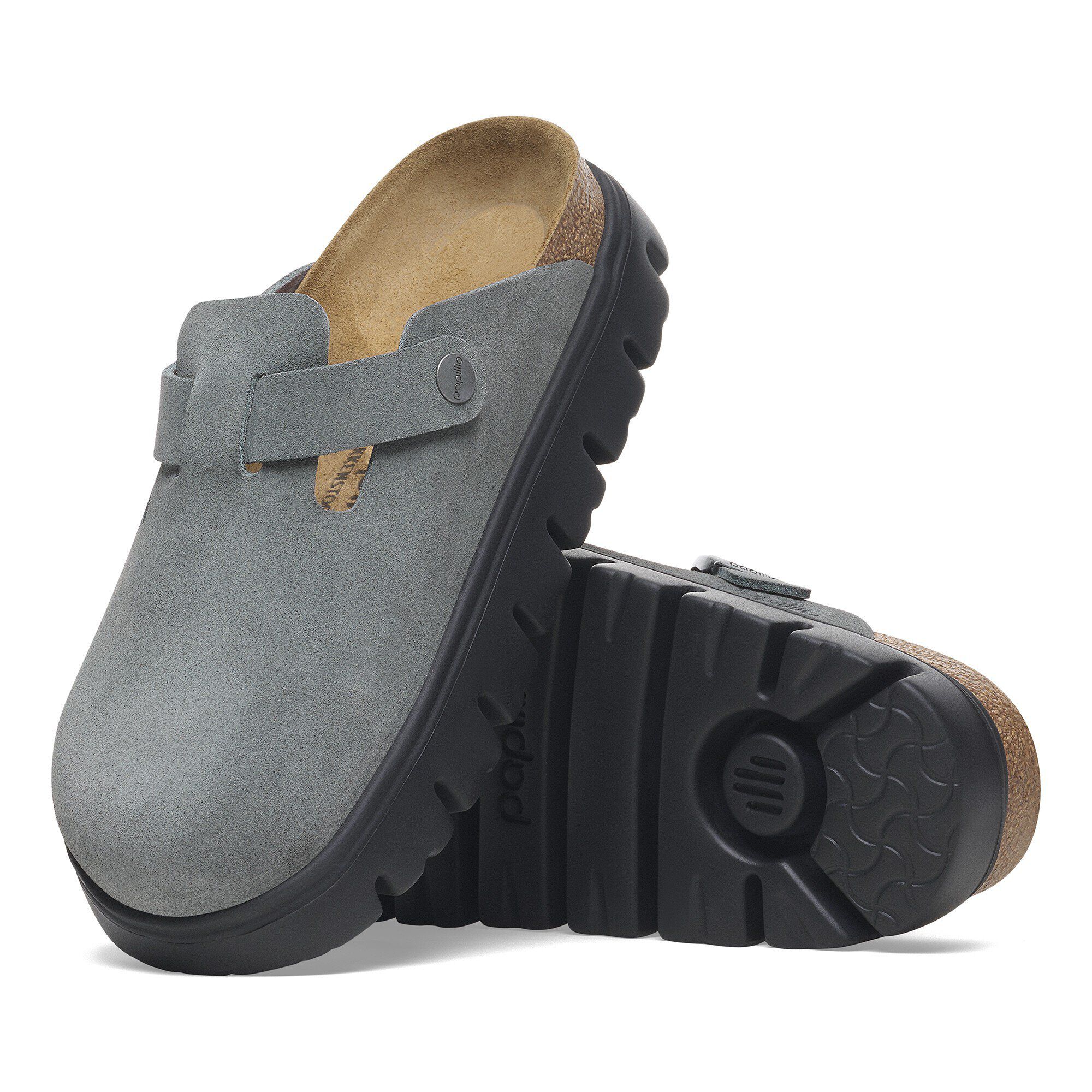 Boston Chunky Suede Leather Basalt Gray/ Black - Image 5