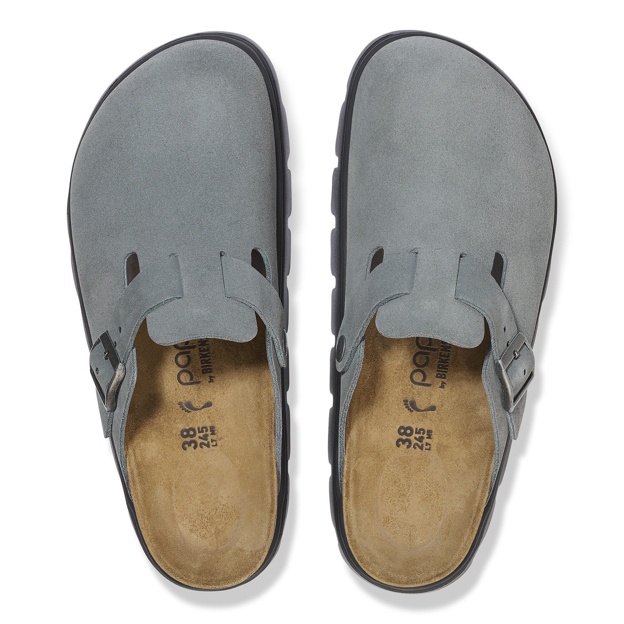 Boston Chunky Suede Leather Basalt Gray/ Black - Image 2
