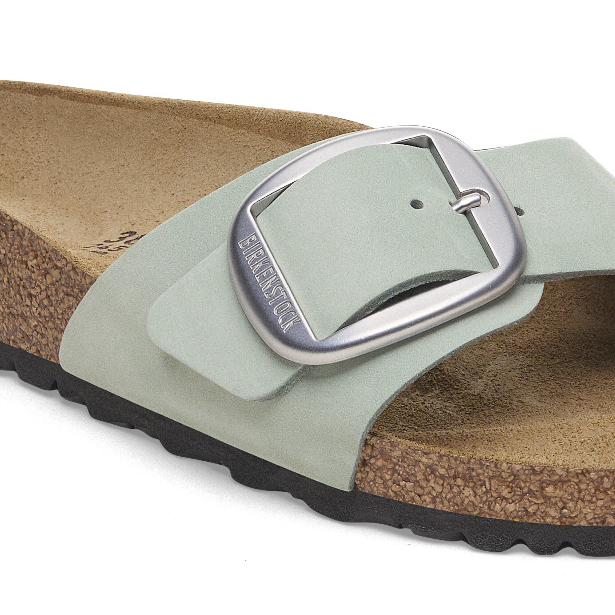 Madrid Big Buckle Nubuck Leather Pure Sage - Image 5