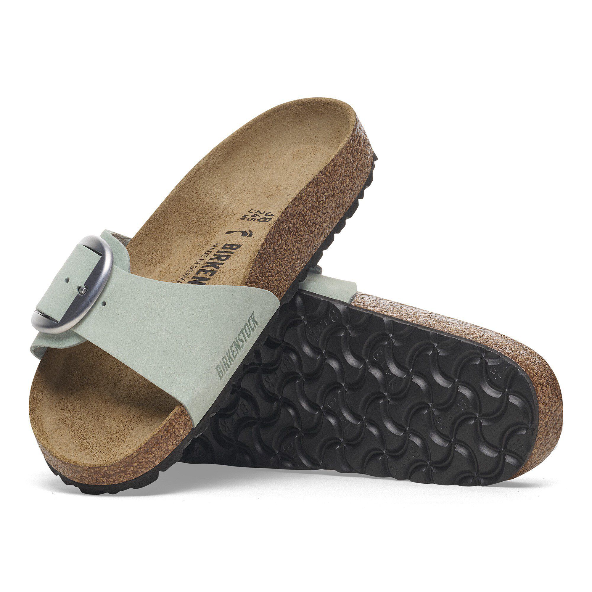 Madrid Big Buckle Nubuck Leather Pure Sage - Image 7