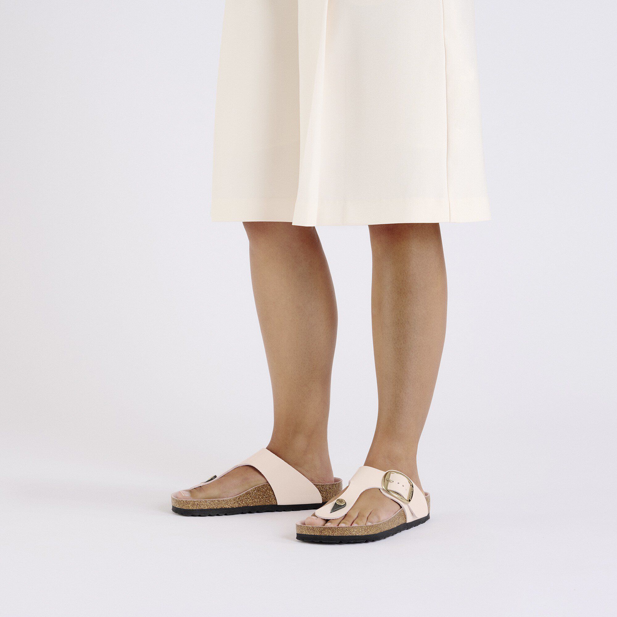 Gizeh Big Buckle Natural Leather Patent - Image 7