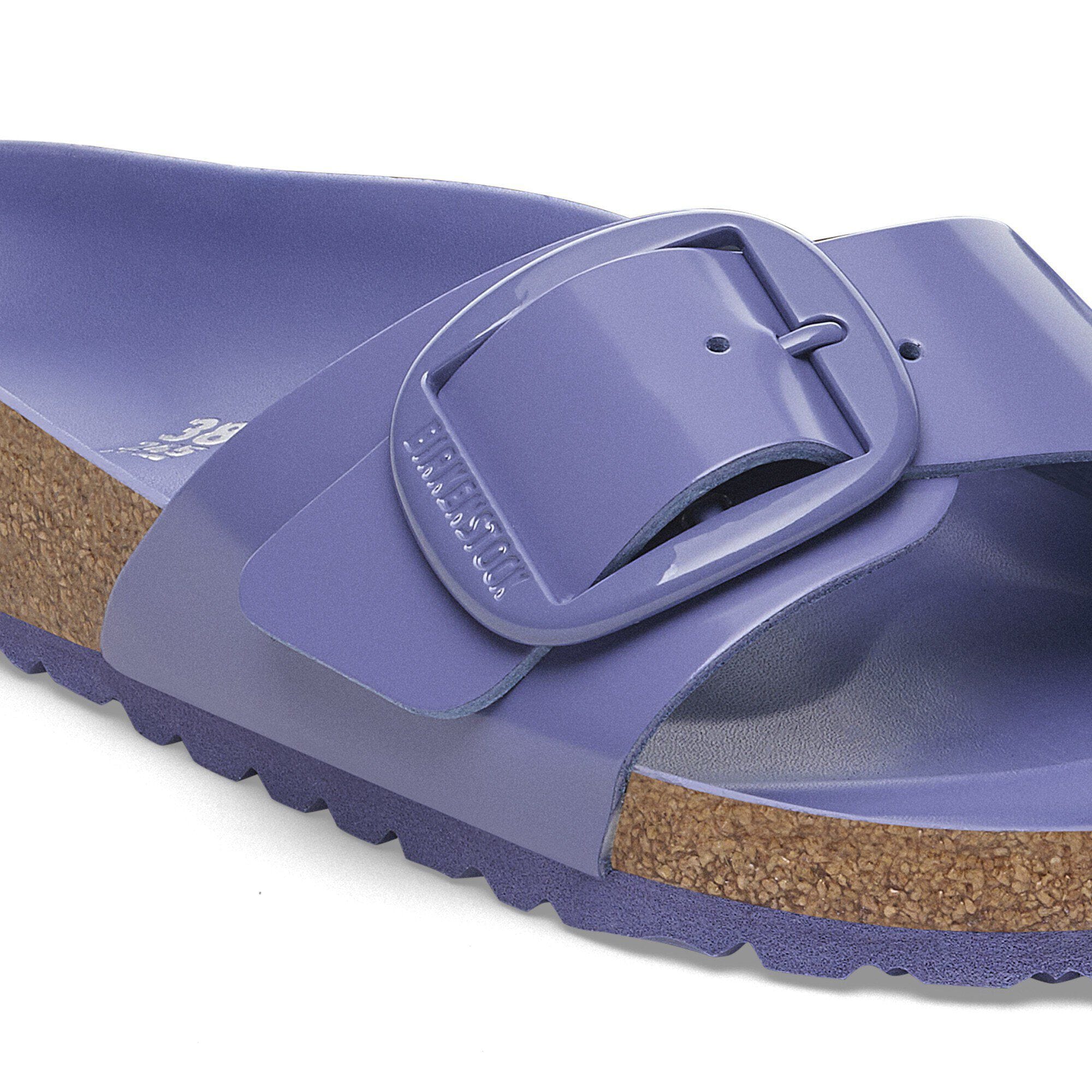Madrid Big Buckle Natural Leather Patent - Image 4