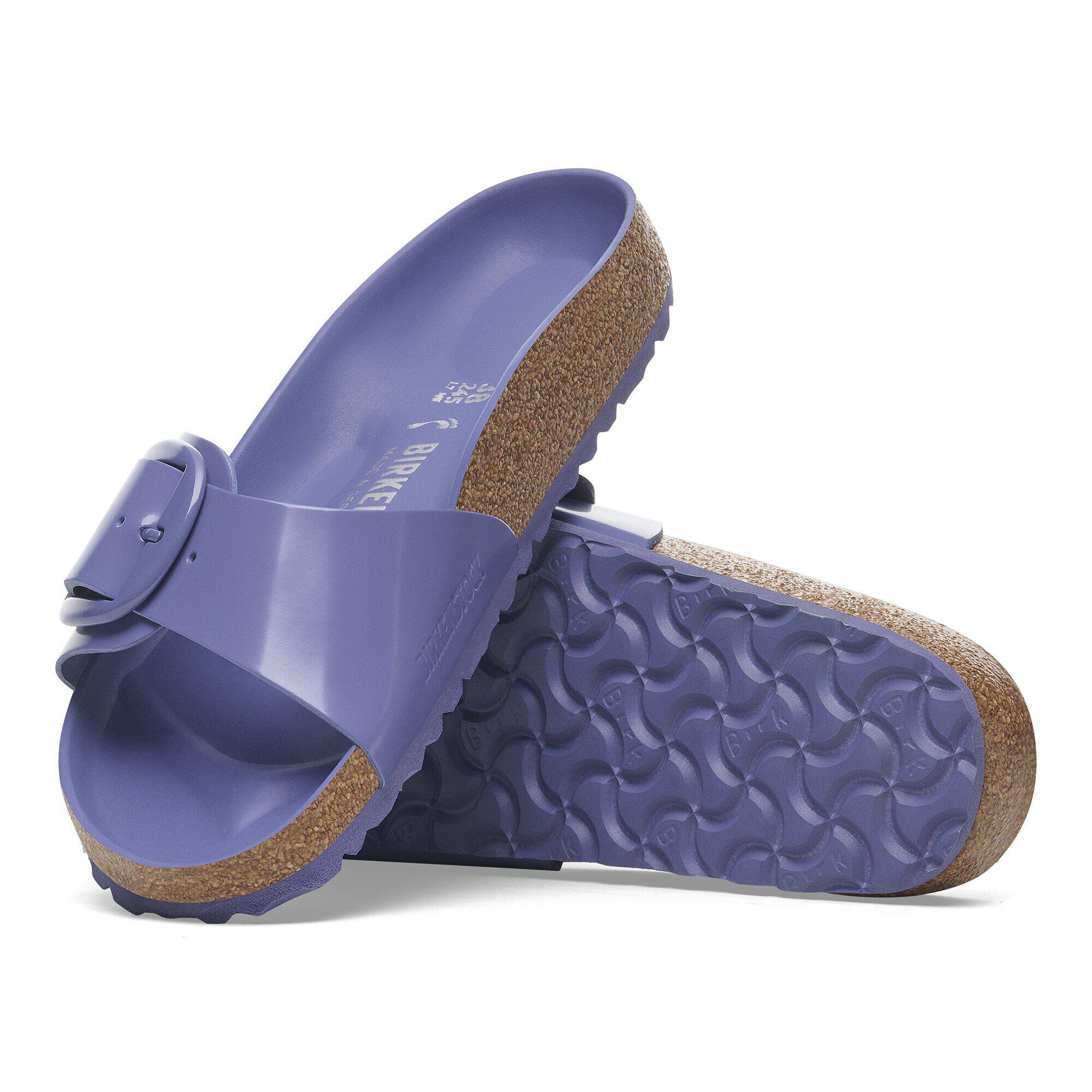 Madrid Big Buckle Natural Leather Patent - Image 6