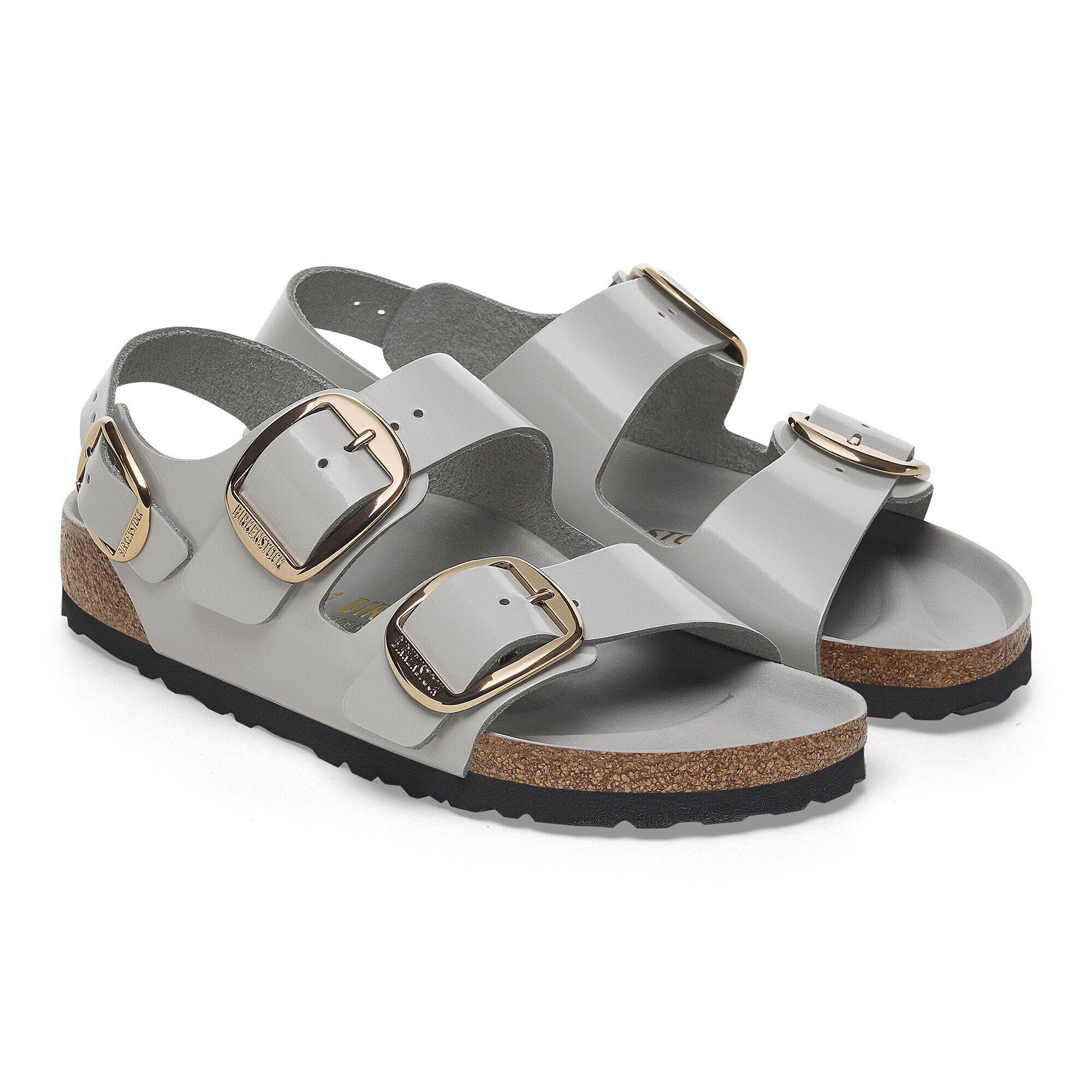 Milano Big Buckle Natural Leather Patent - Image 8