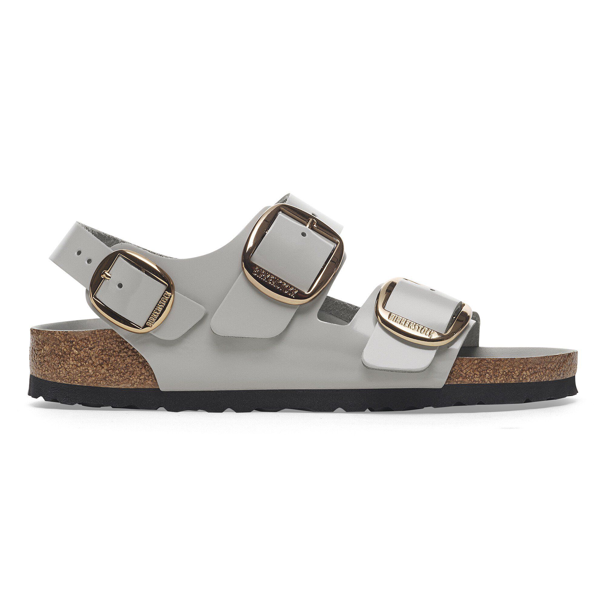 Milano Big Buckle Natural Leather Patent - Image 3