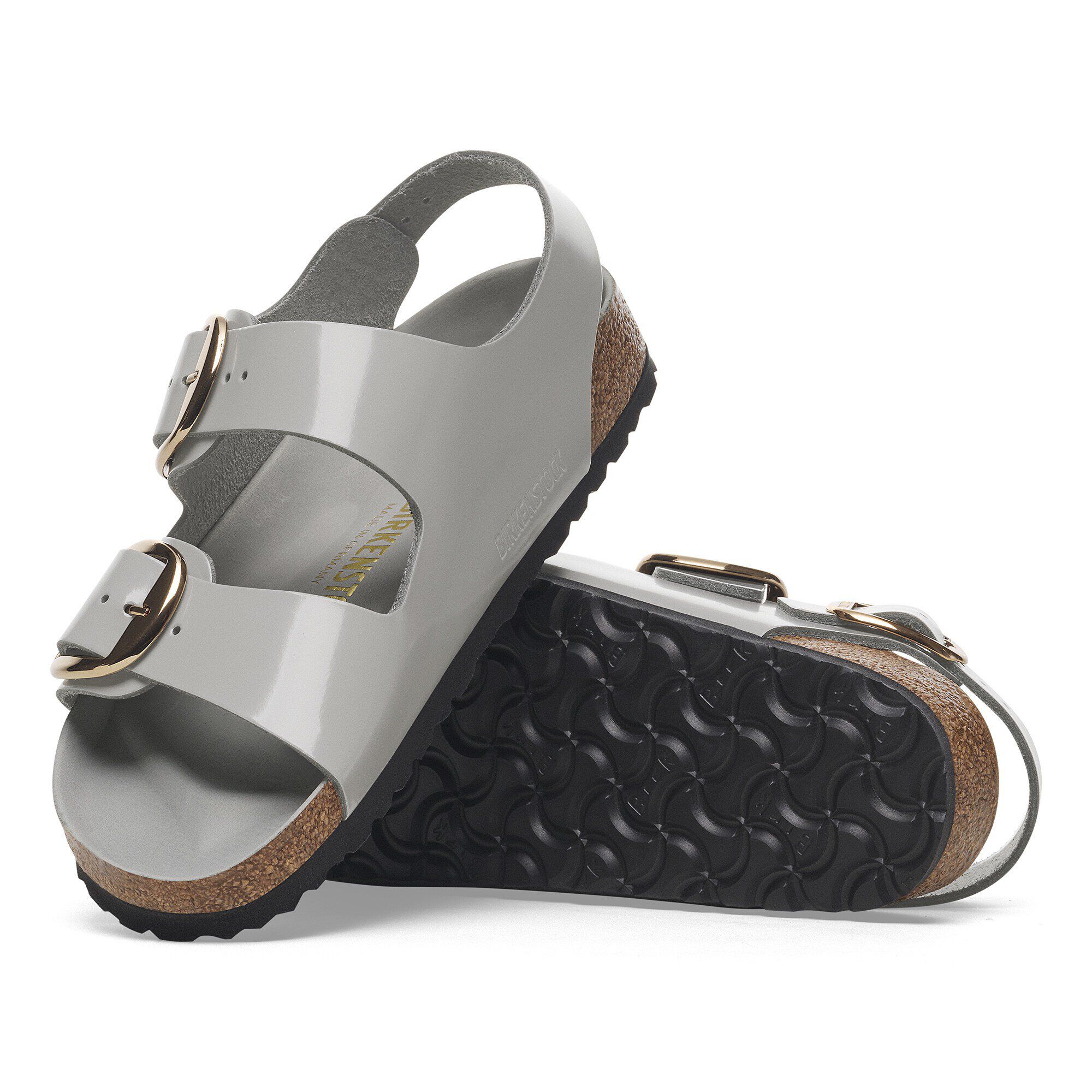 Milano Big Buckle Natural Leather Patent - Image 6