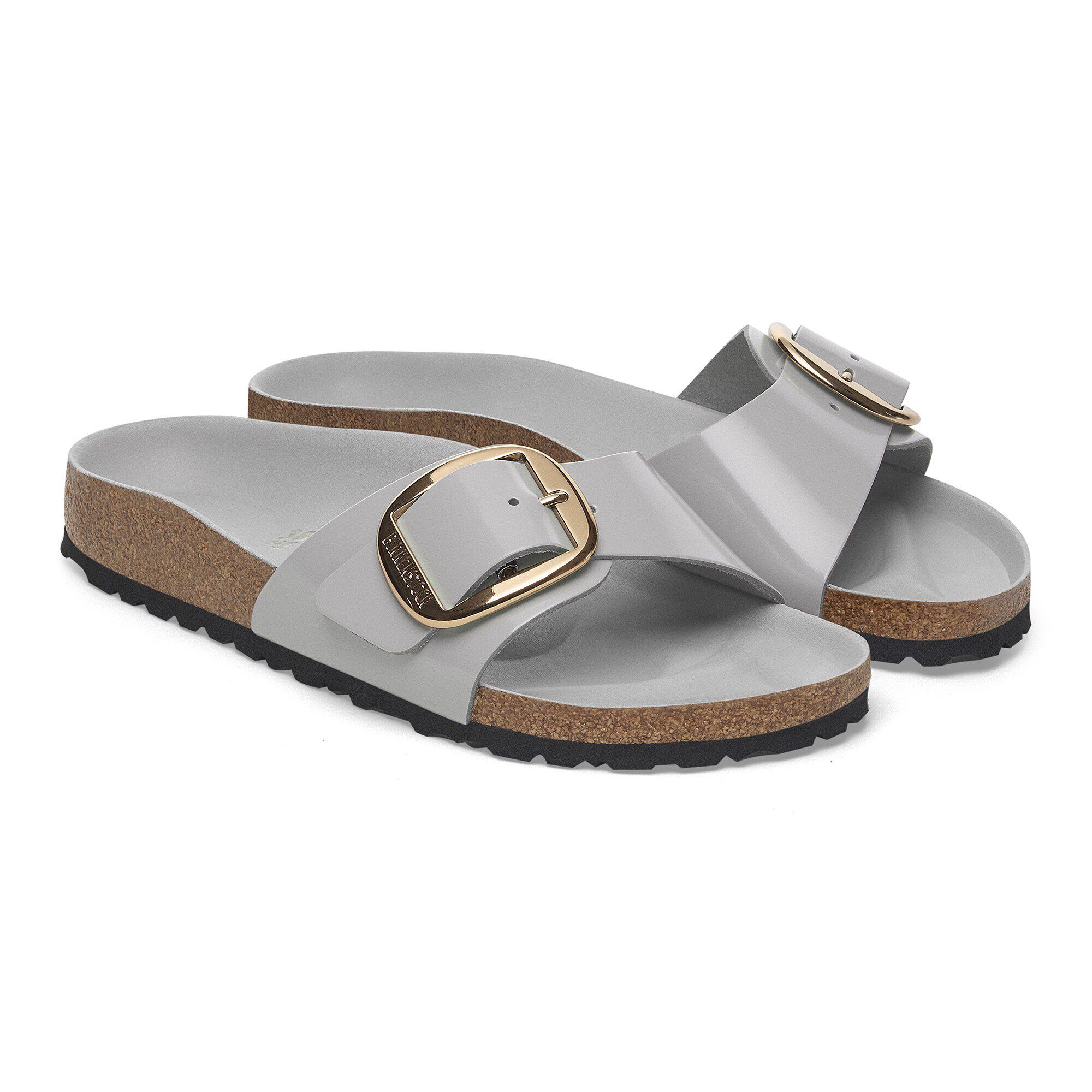 Madrid Big Buckle Natural Leather Patent - Image 8