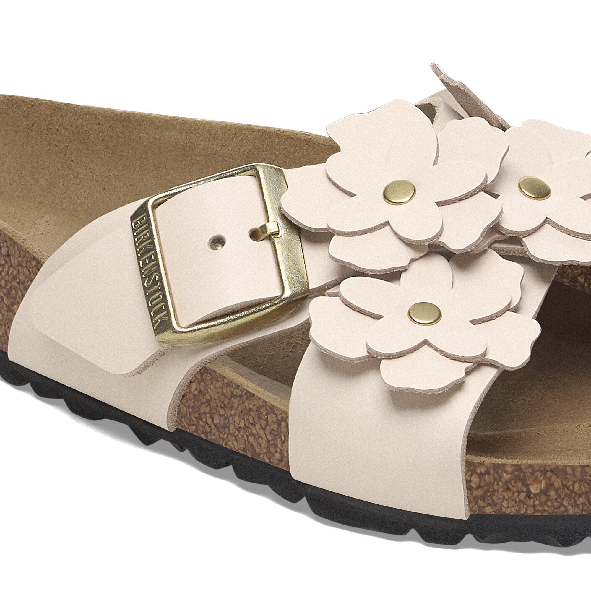 Siena Flower Embellishment Natural Leather - Image 8