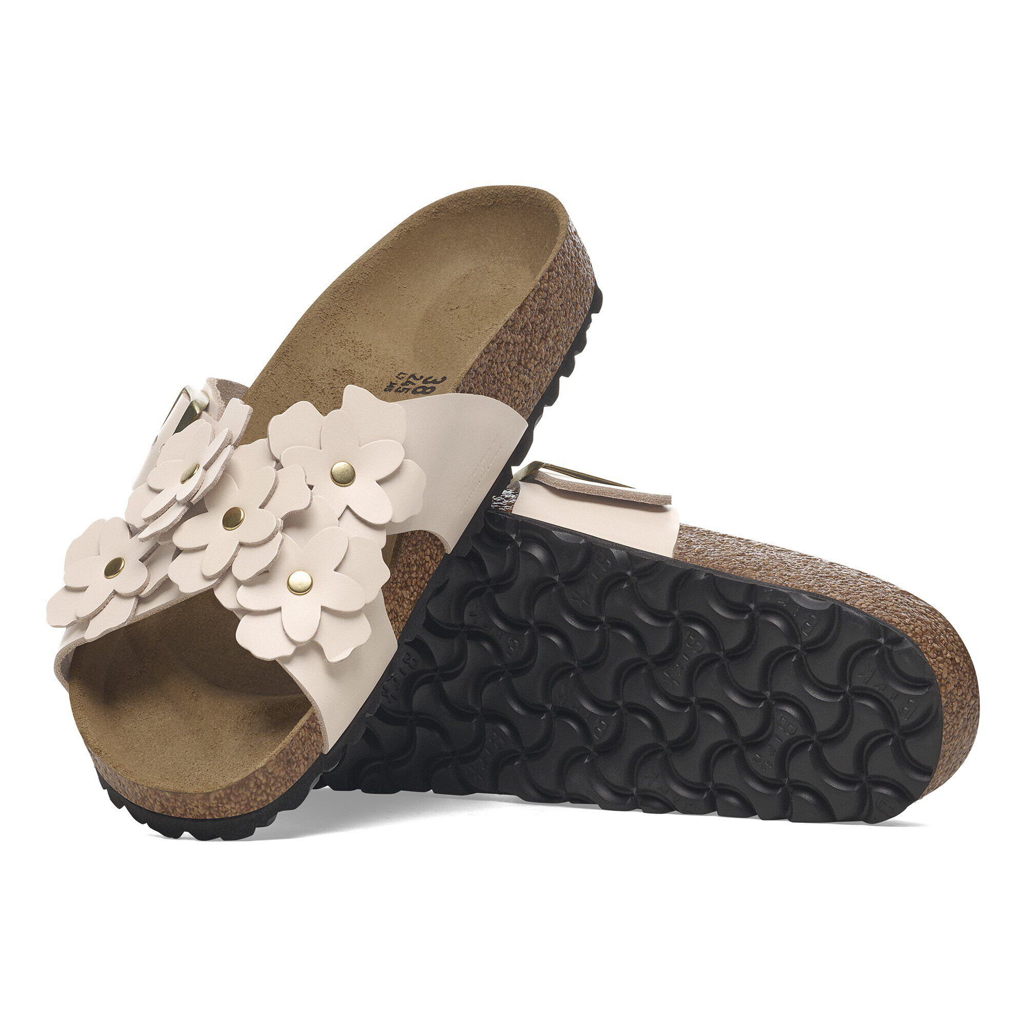 Siena Flower Embellishment Natural Leather - Image 5