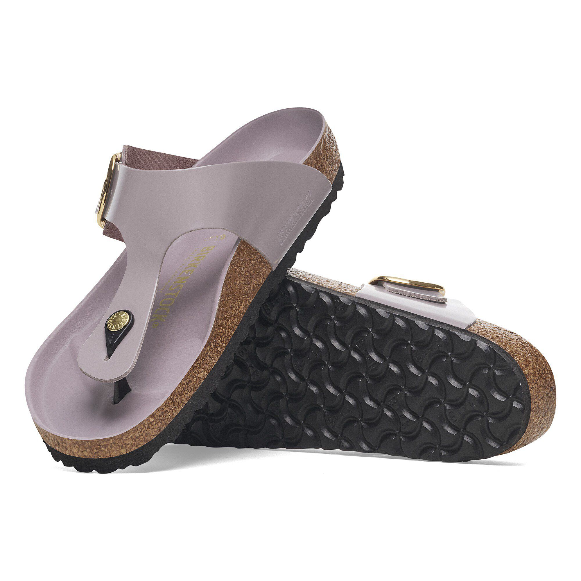 Gizeh Big Buckle Natural Leather Patent - Image 6