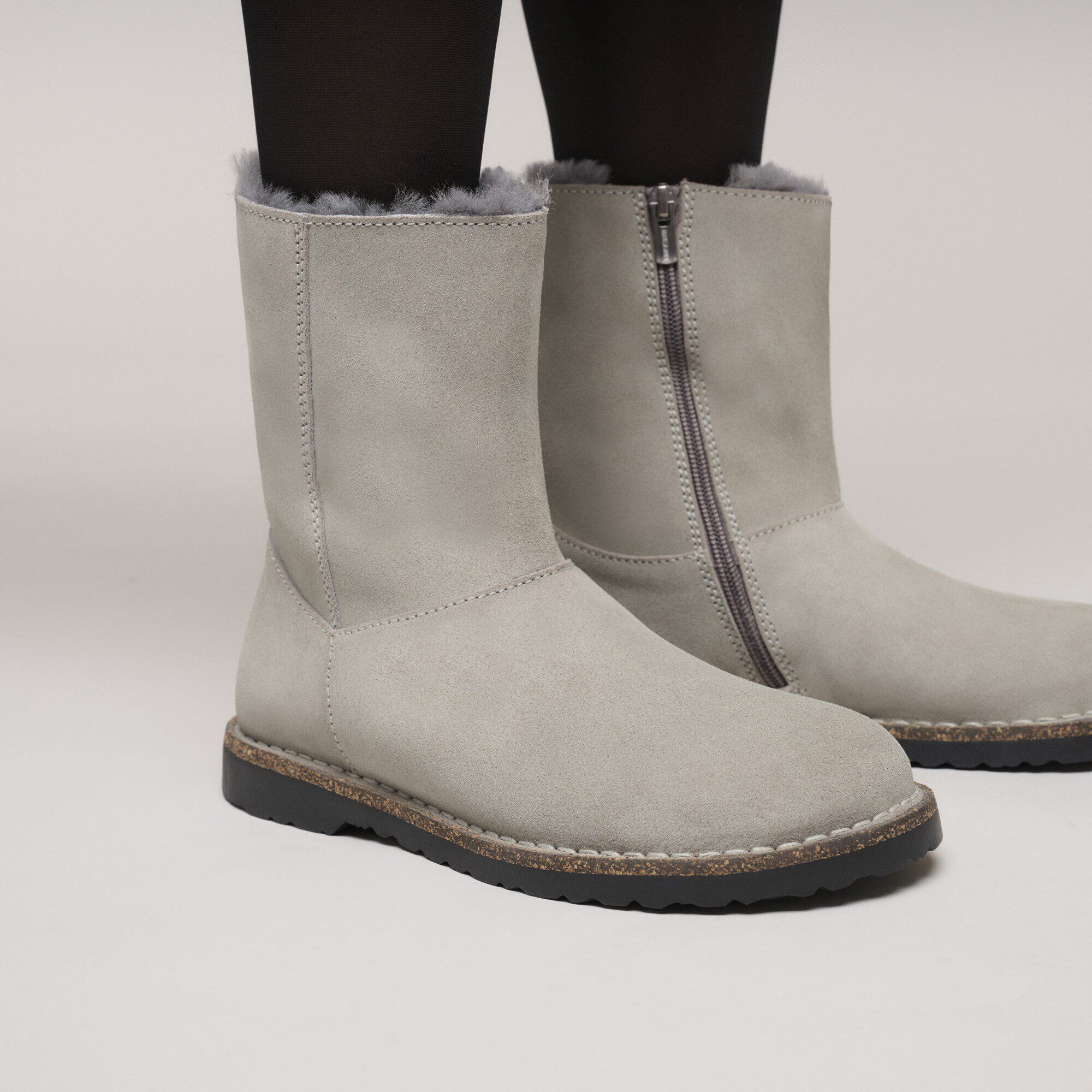 Uppsala Zip Shearling Suede Leather - Image 8