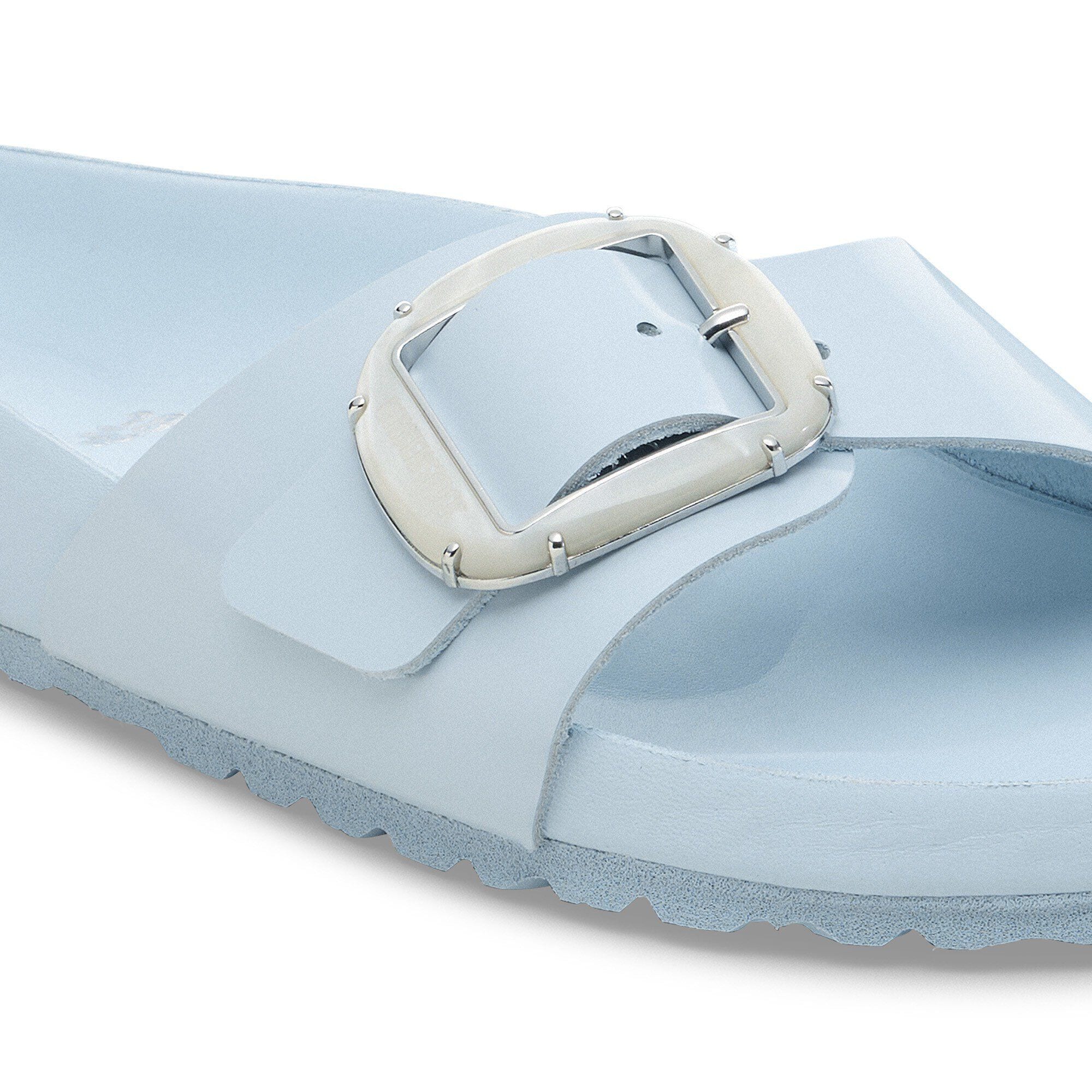 Madrid Big Buckle Pearl Natural Leather Patent - Image 5