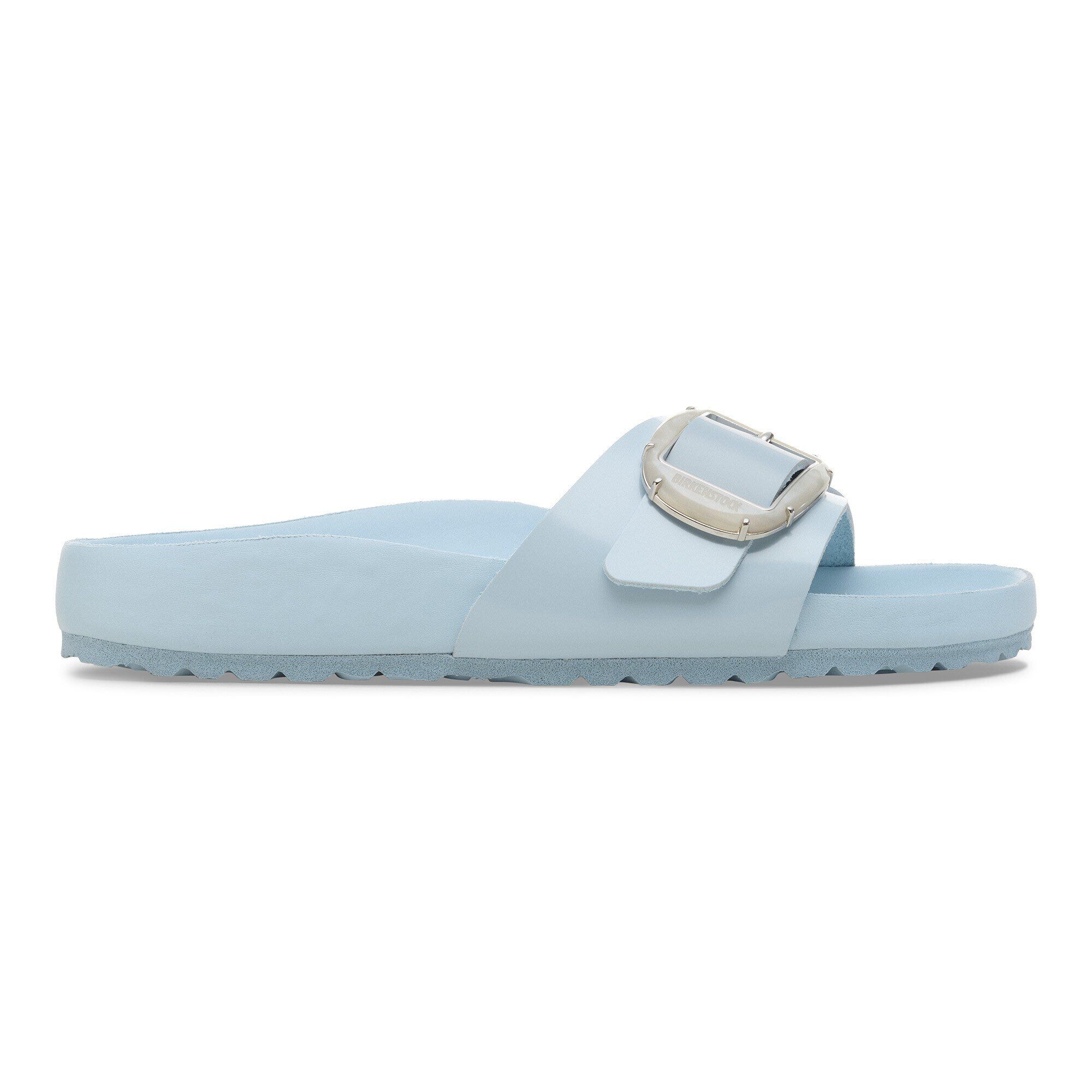 Madrid Big Buckle Pearl Natural Leather Patent - Image 3