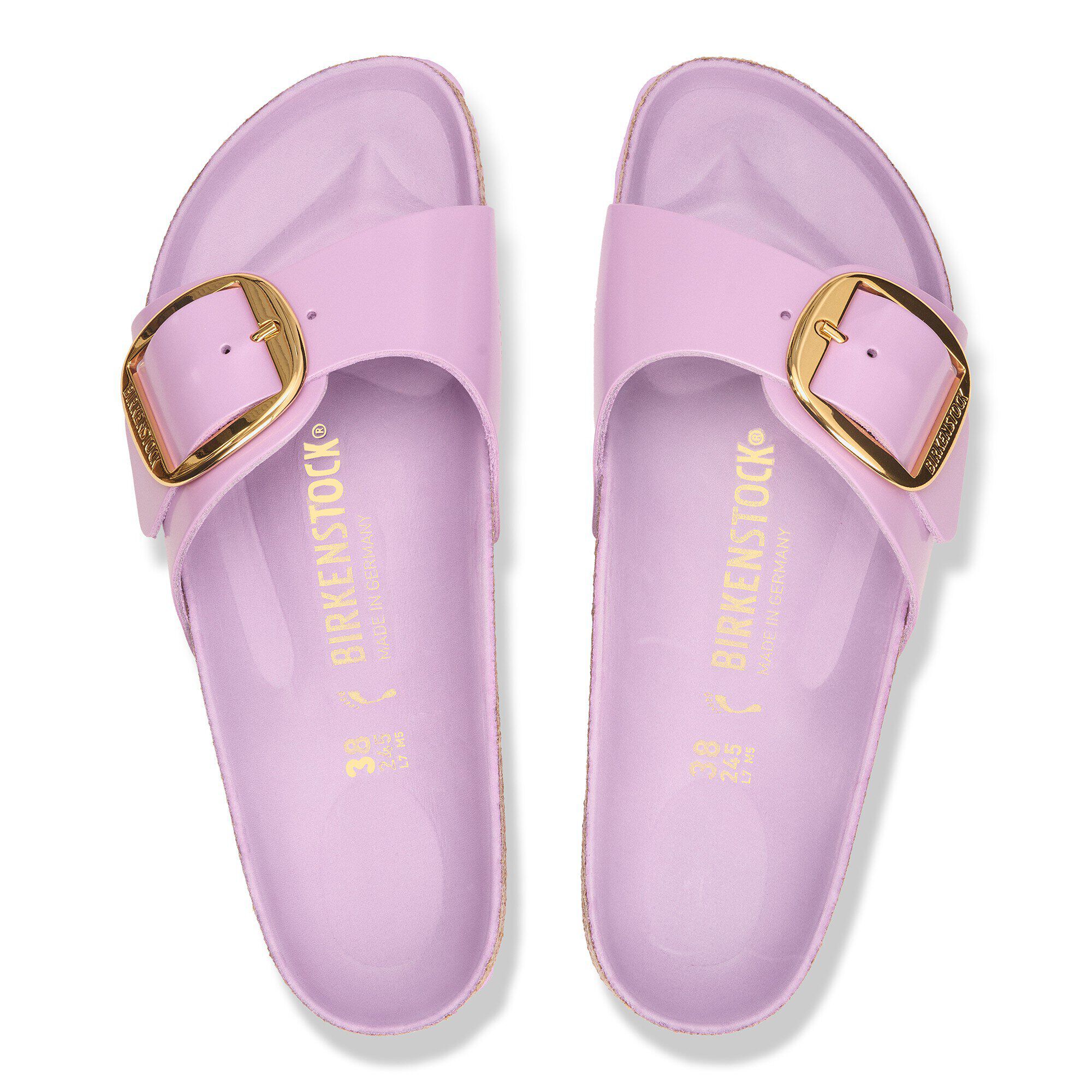 Alternative view of Madrid Big Buckle Natural Leather Patent
