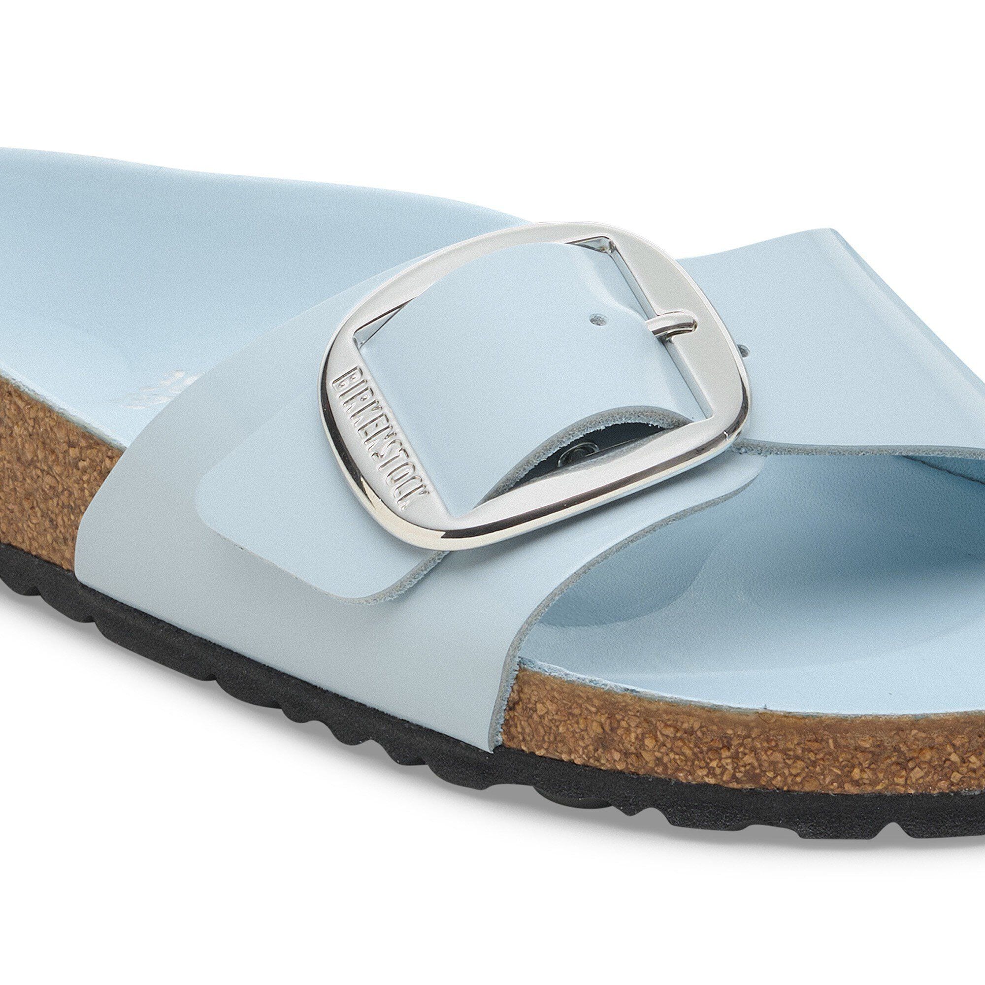 Madrid Big Buckle Natural Leather Patent - Image 6