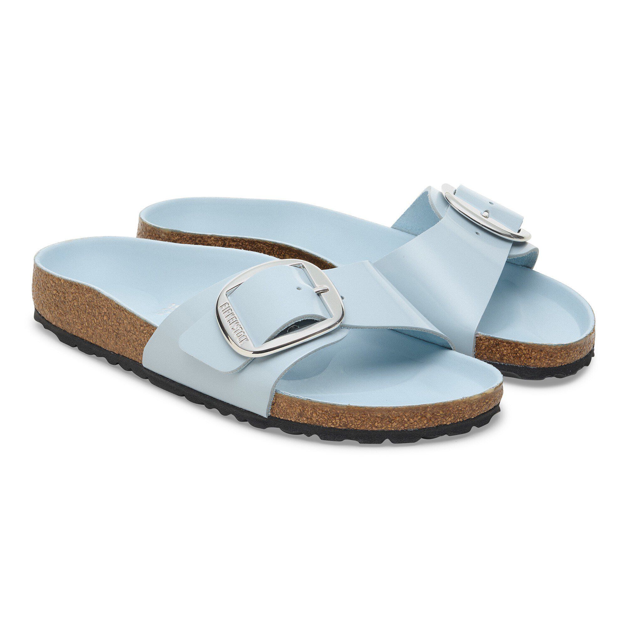 Madrid Big Buckle Natural Leather Patent - Image 7