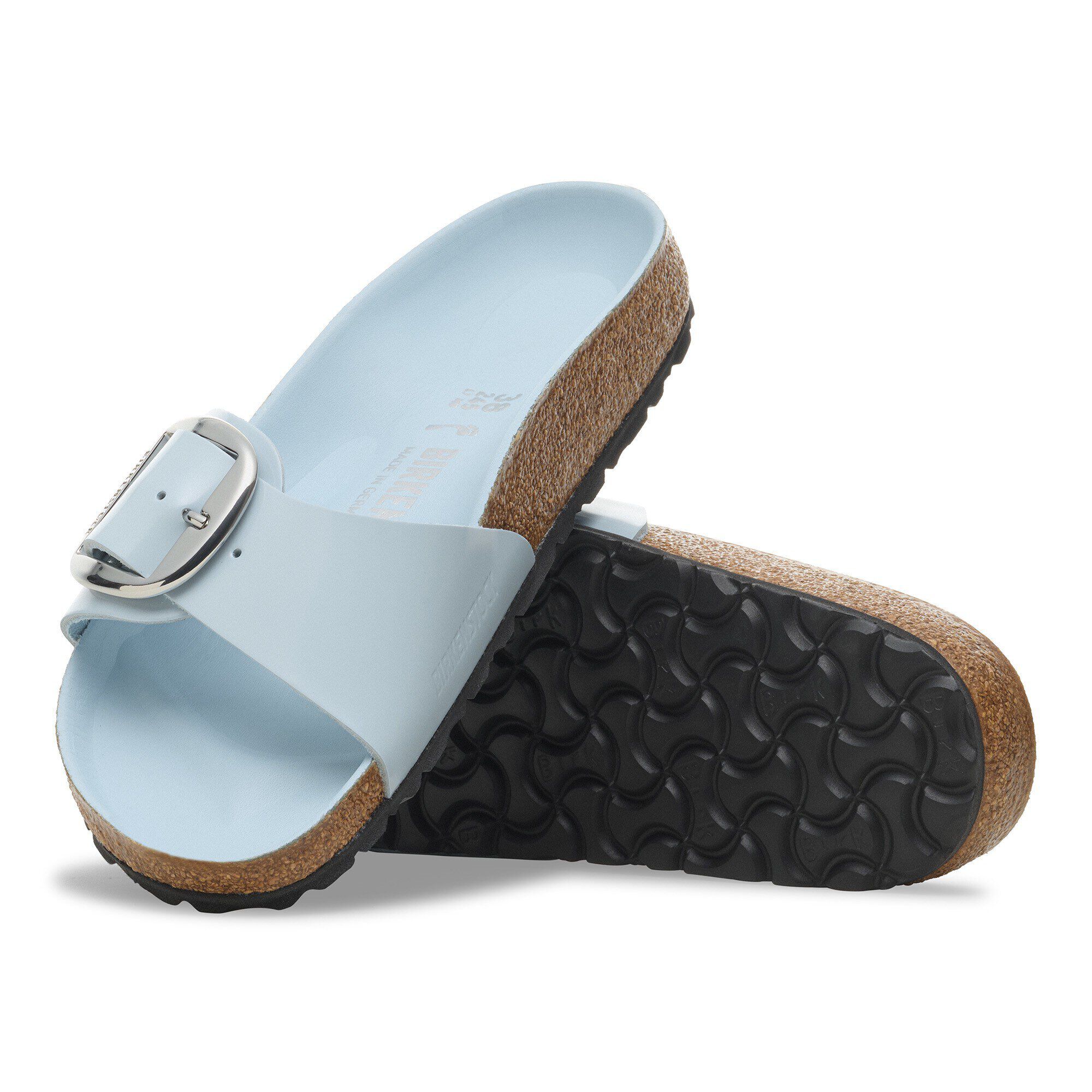 Madrid Big Buckle Natural Leather Patent - Image 8