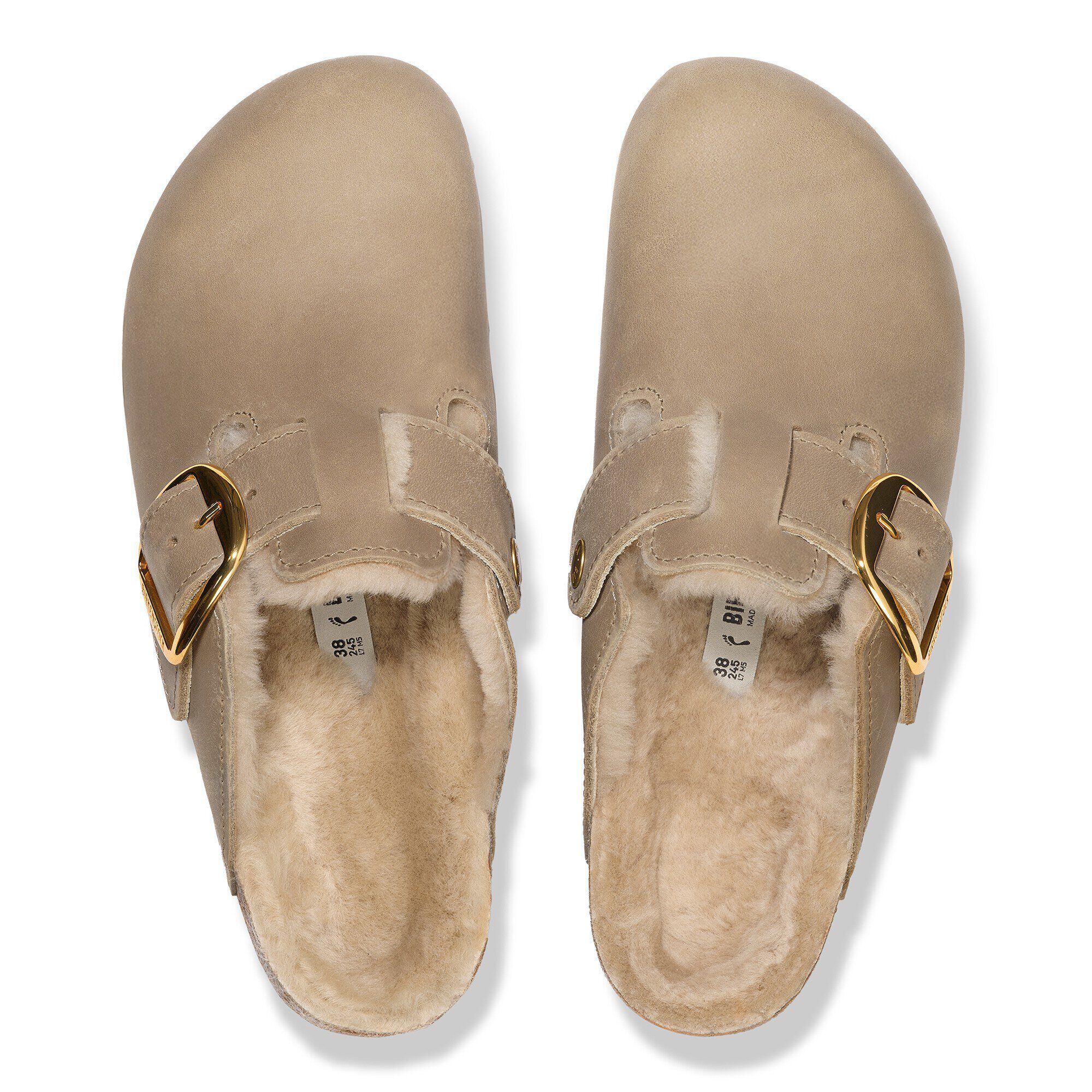 Boston Big Buckle Shearling Natural Leather Oiled - Image 2