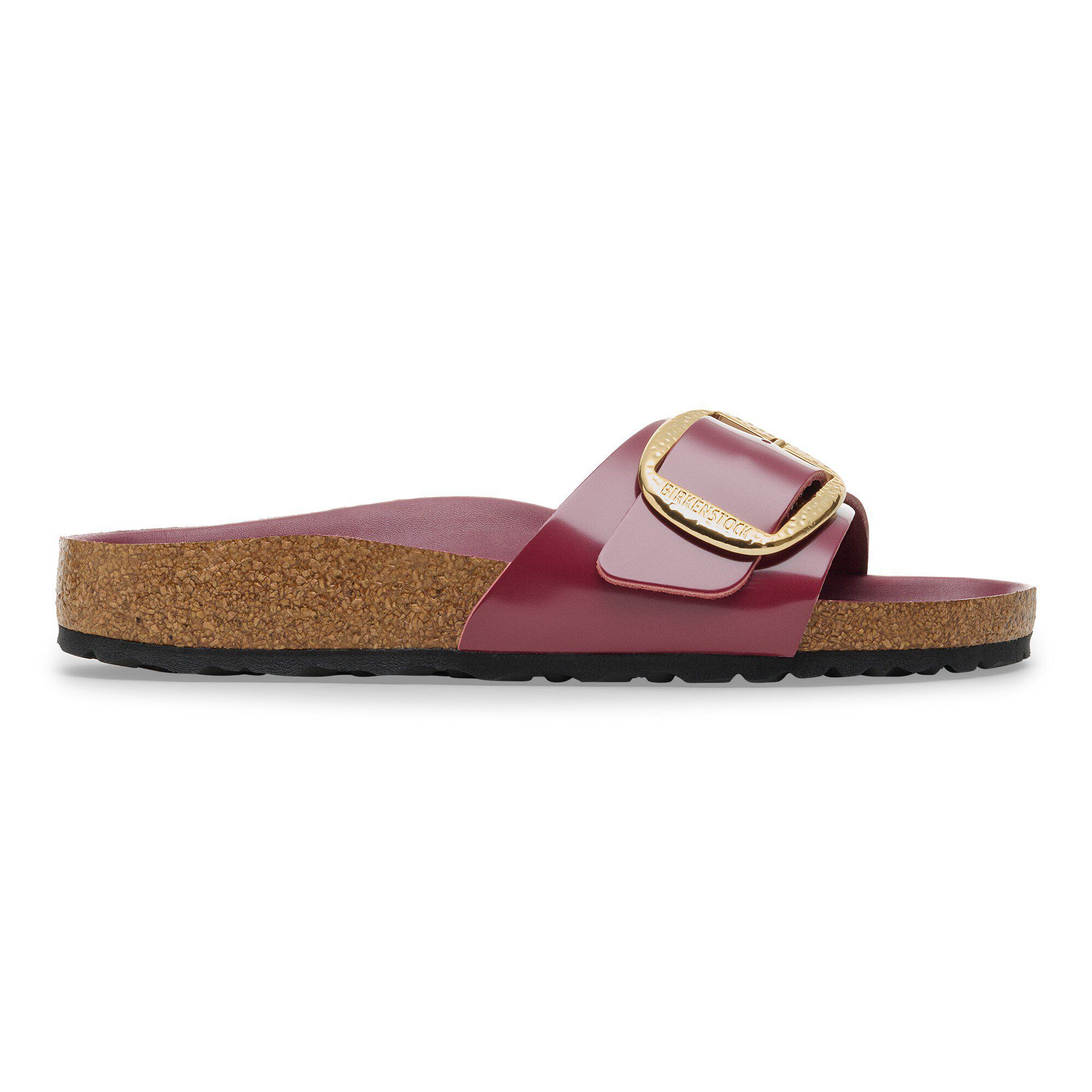 Madrid Big Buckle Natural Leather Patent - Image 3