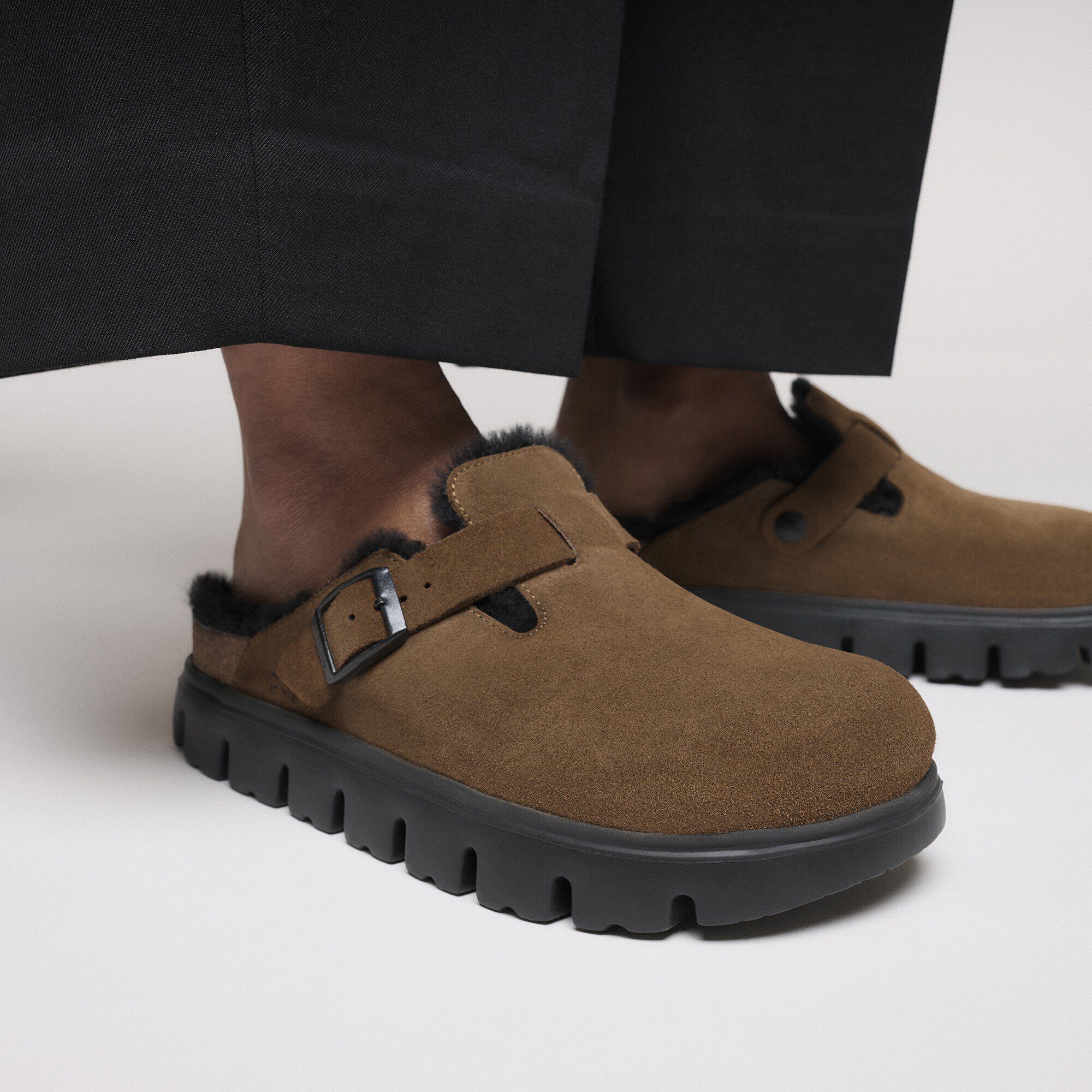 Boston Pap Chunky Shearling Suede Leather - Image 6