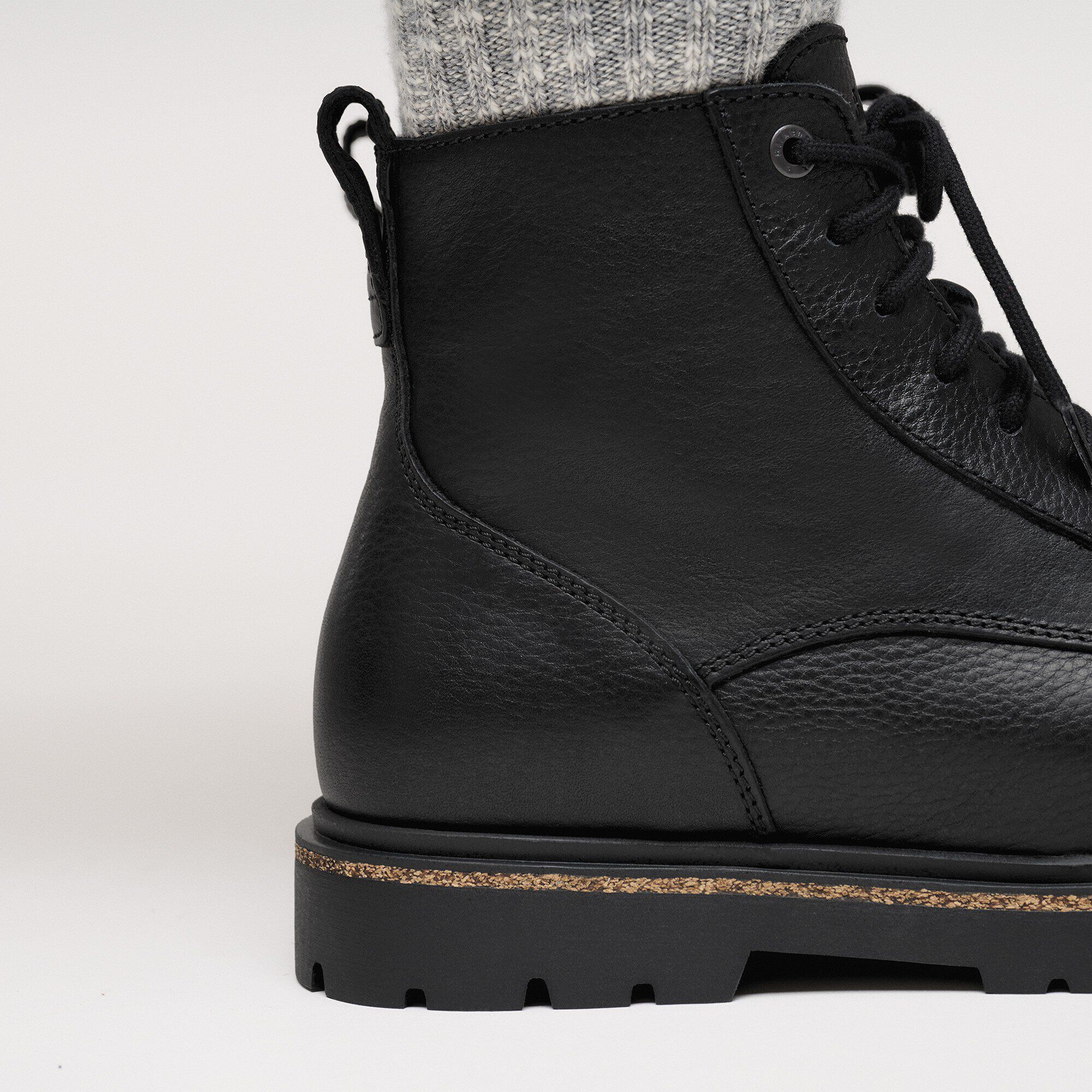 Highwood Lace Mid Men Leather Black - Image 4