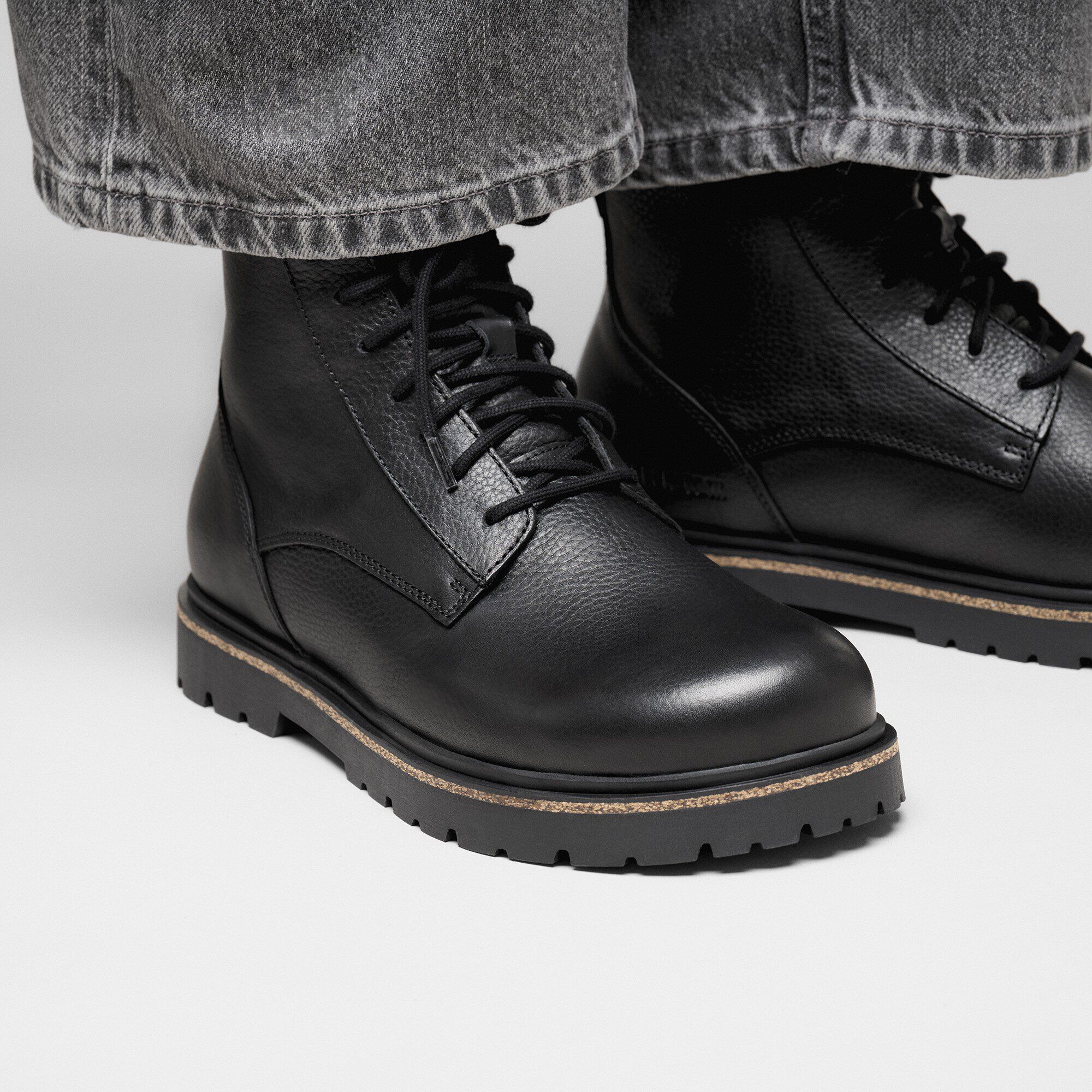 Highwood Lace Mid Men Leather Black - Image 6