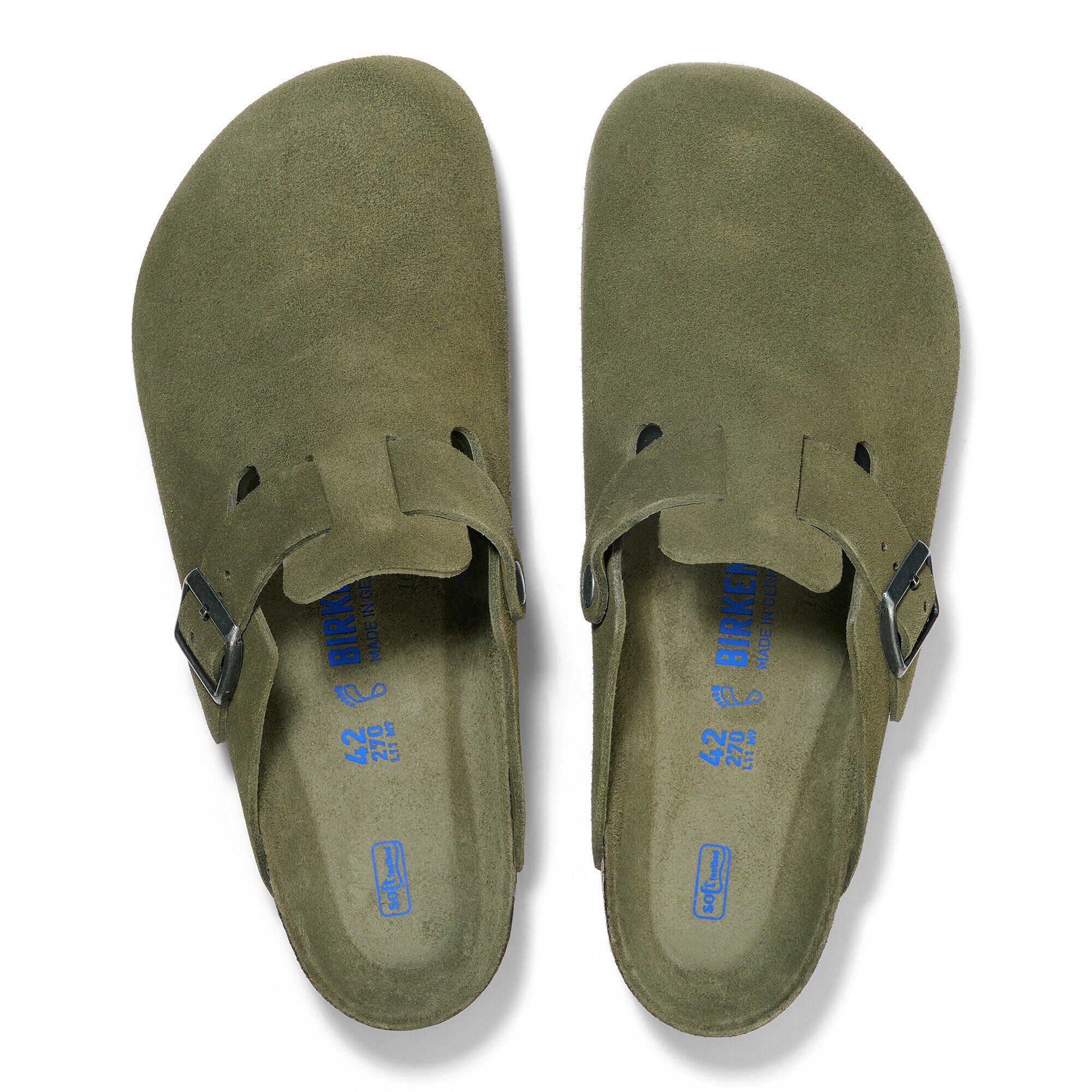 Boston Soft Footbed Suede Leather Thyme Tonal - Image 2
