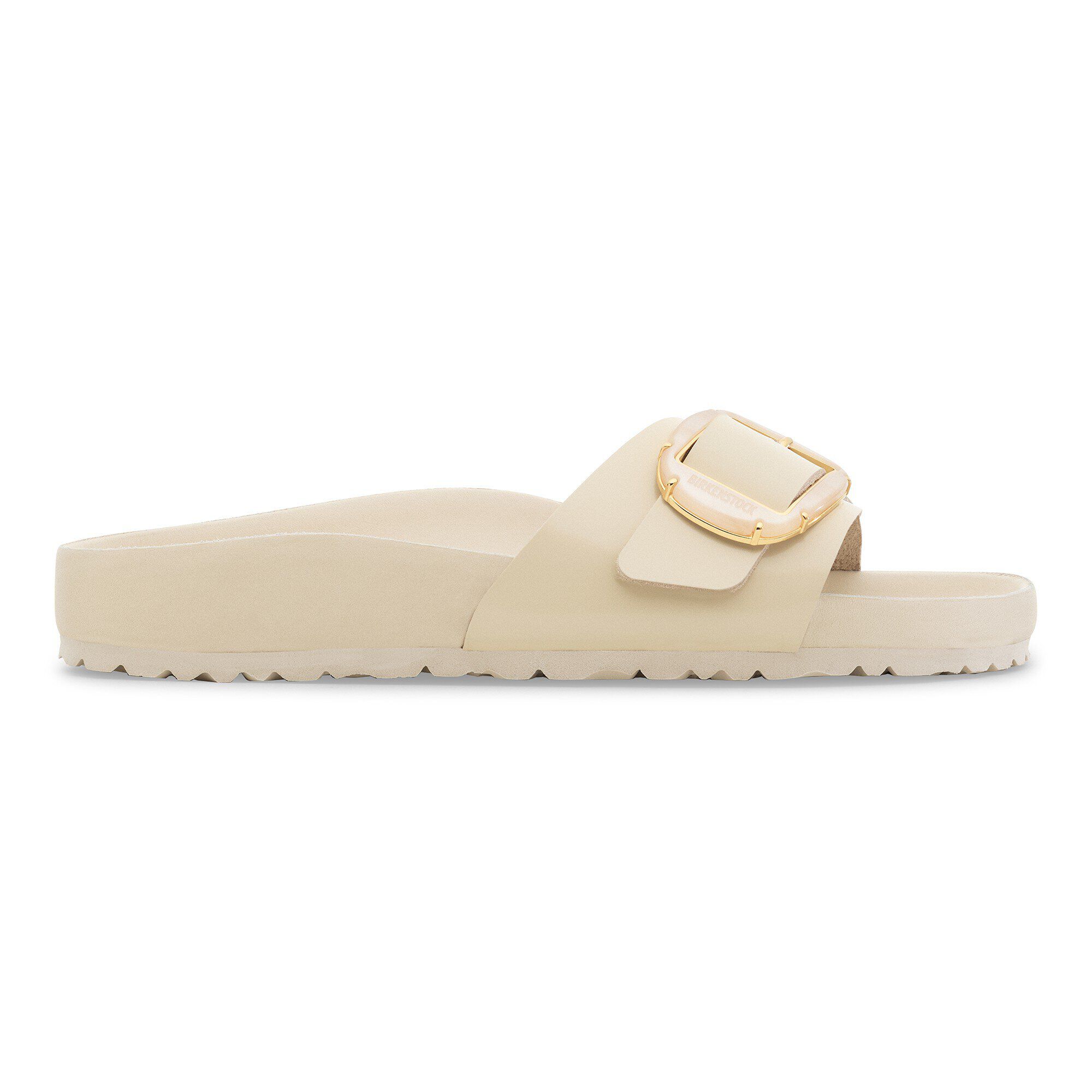 Madrid Big Buckle Pearl Natural Leather Patent - Image 3