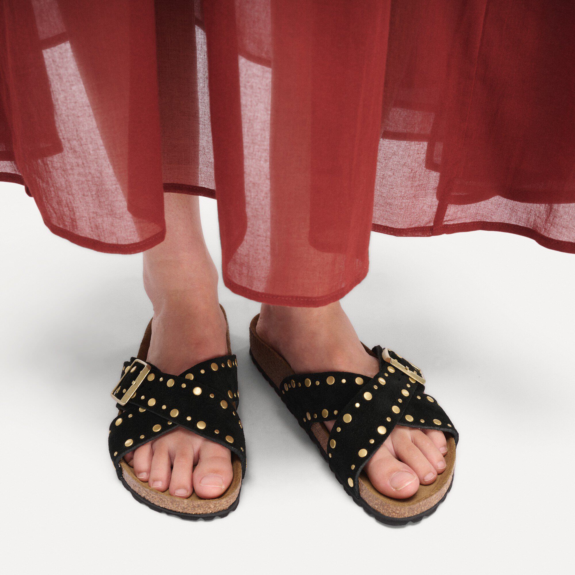 Siena Rivet Border Suede Leather - Image 5