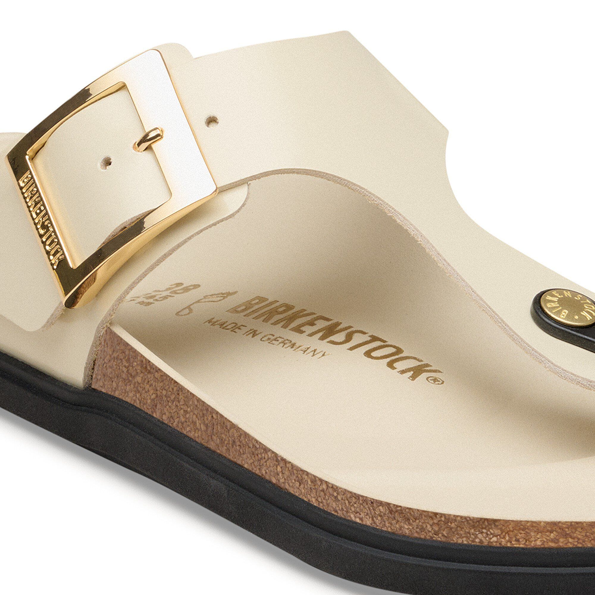 Gizeh Droplet Buckle Natural Leather Patent - Image 7