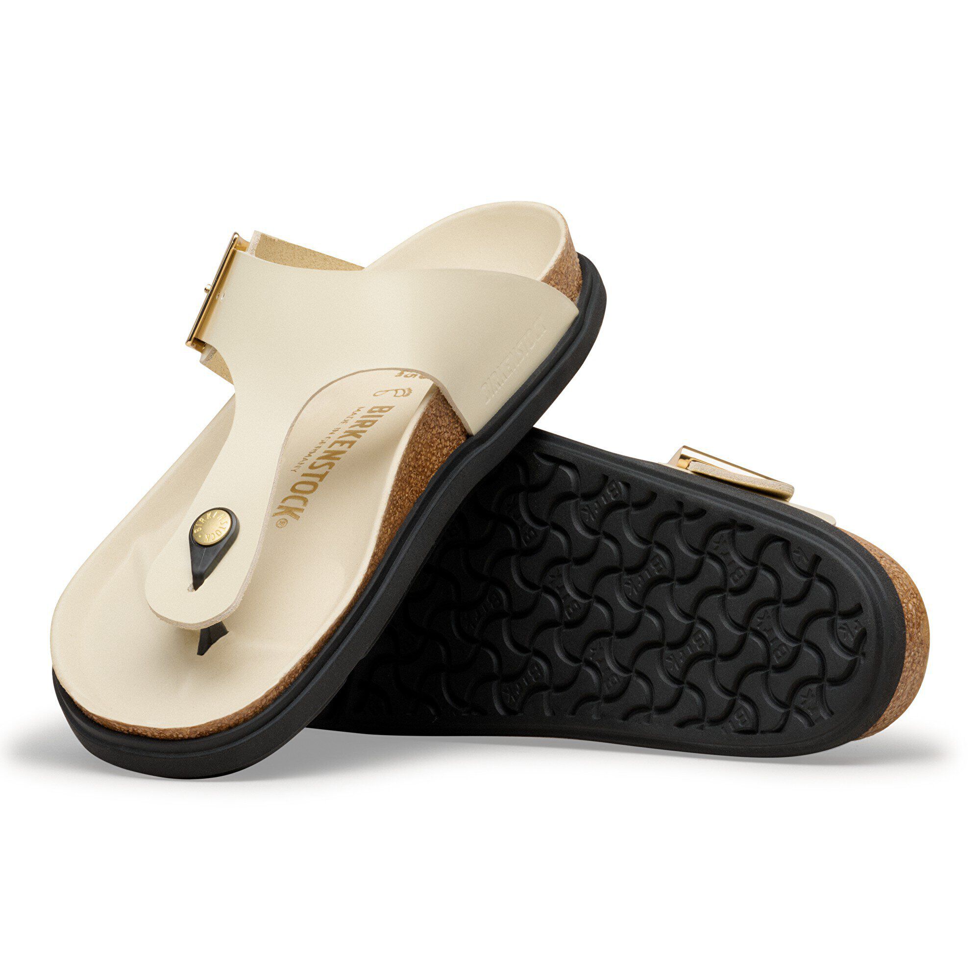 Gizeh Droplet Buckle Natural Leather Patent - Image 6