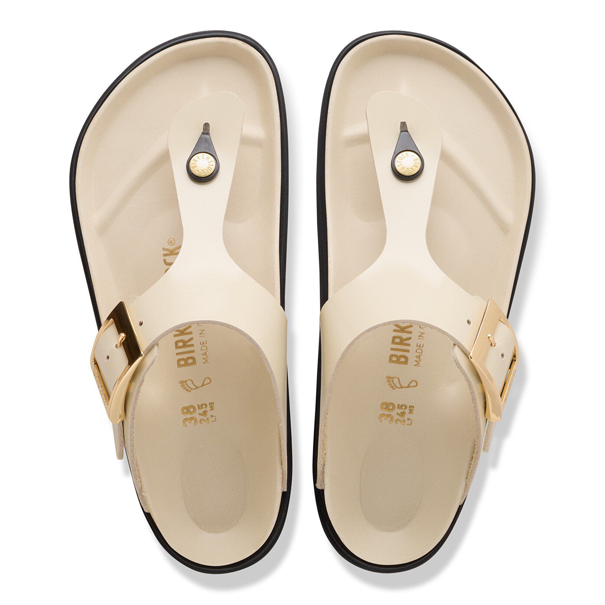 Gizeh Droplet Buckle Natural Leather Patent - Image 2