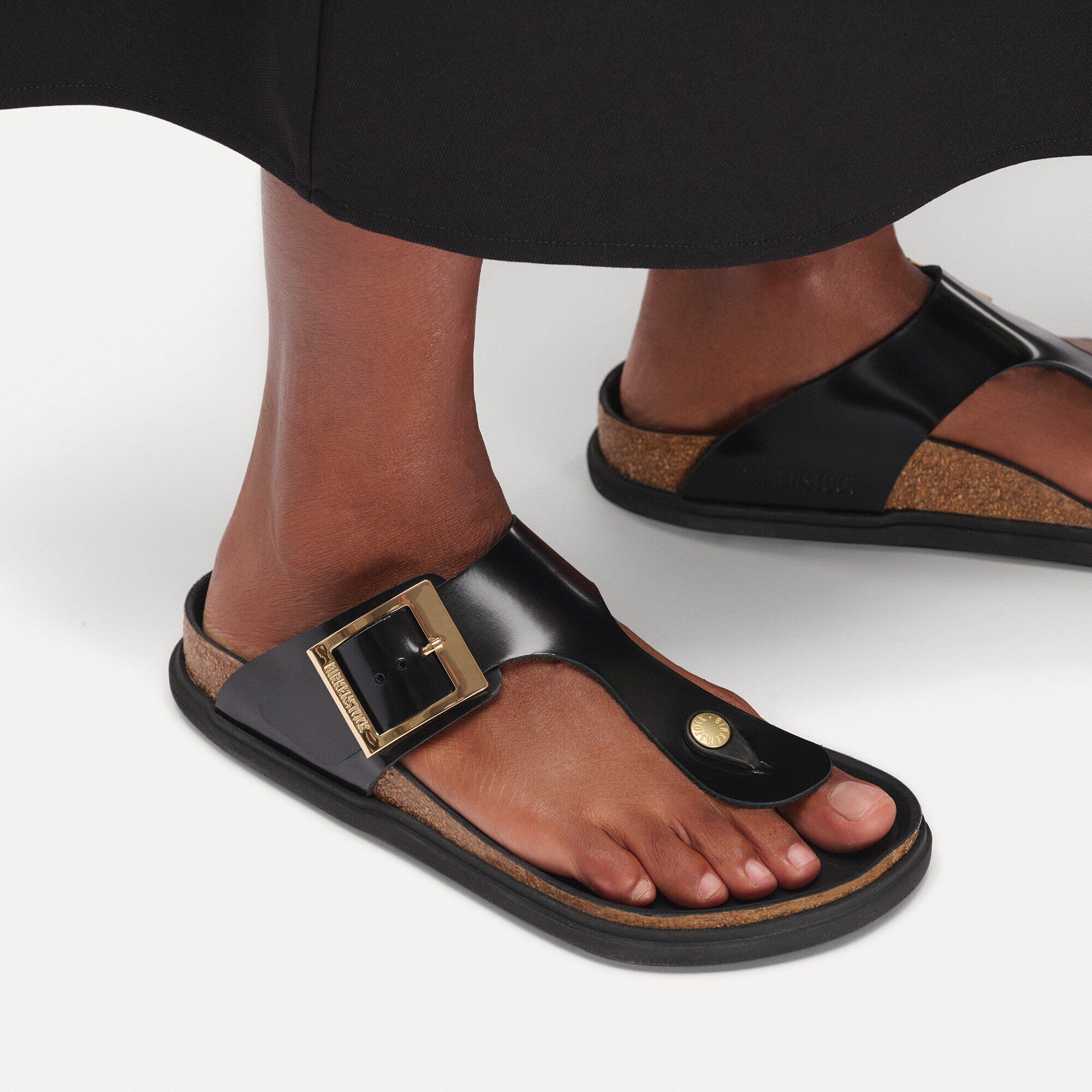 Gizeh Droplet Buckle Natural Leather Patent - Image 6