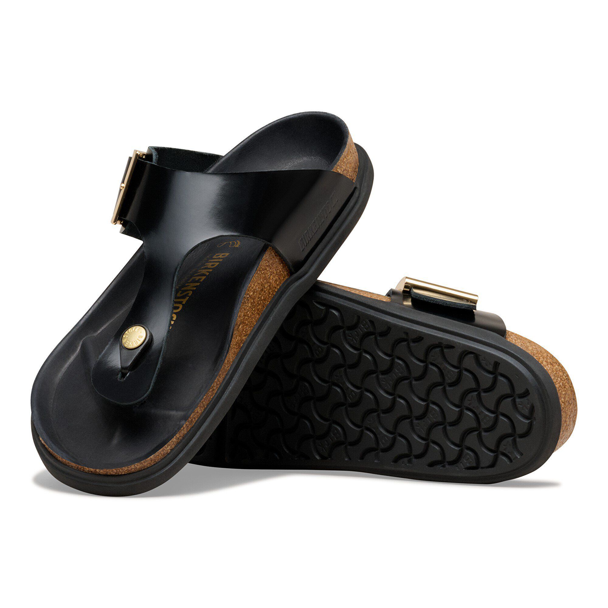 Gizeh Droplet Buckle Natural Leather Patent - Image 8