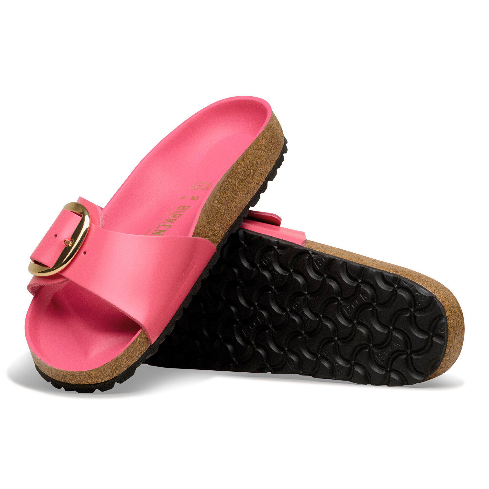 Madrid Big Buckle Natural Leather Patent - Image 4