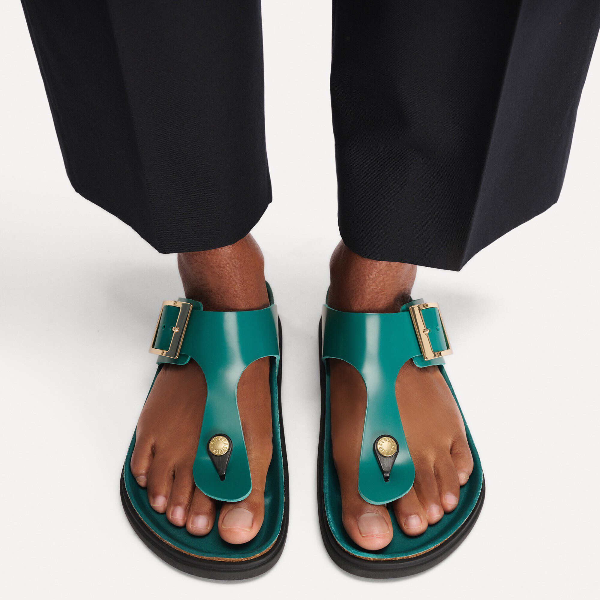 Gizeh Droplet Buckle Natural Leather Patent - Image 5