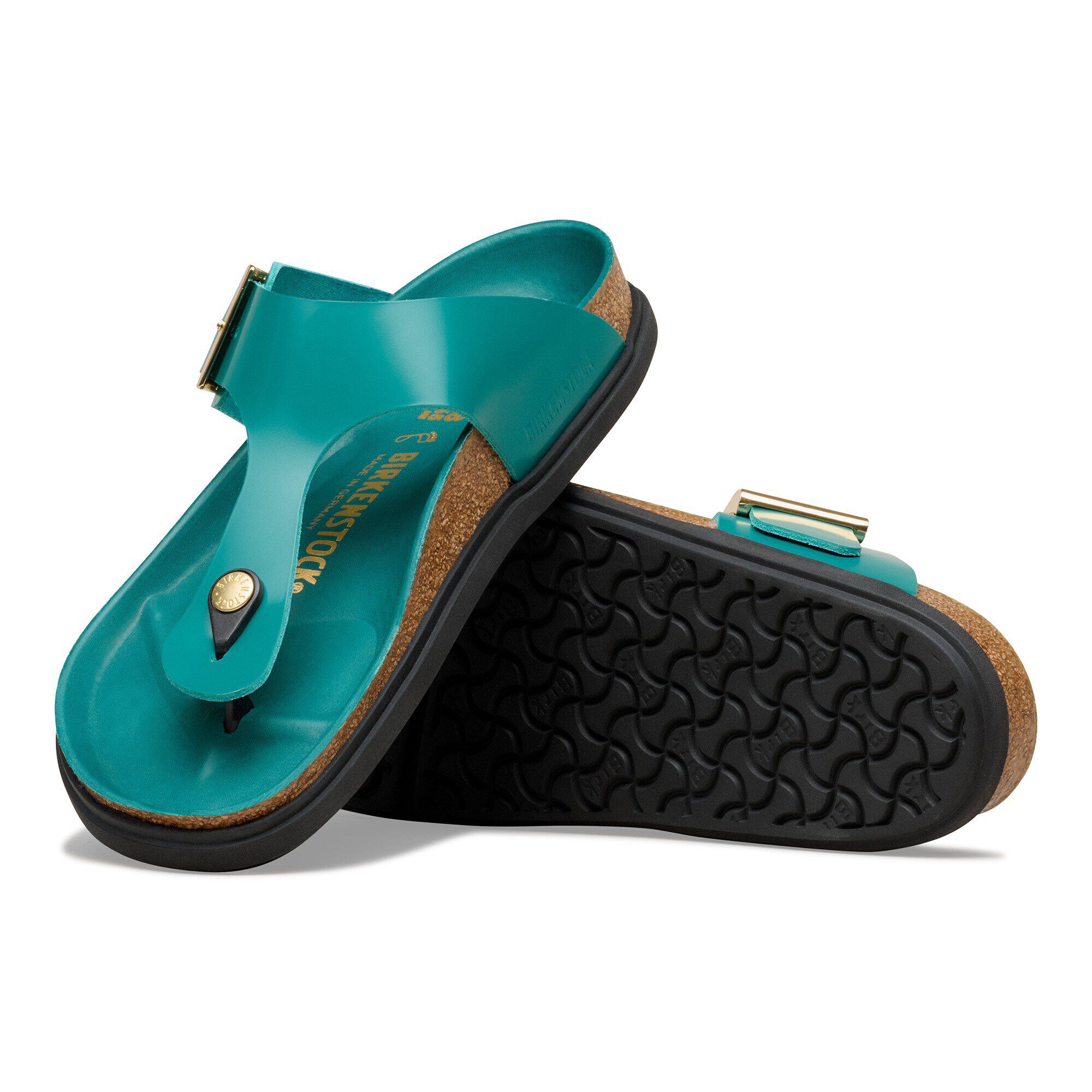 Gizeh Droplet Buckle Natural Leather Patent - Image 8