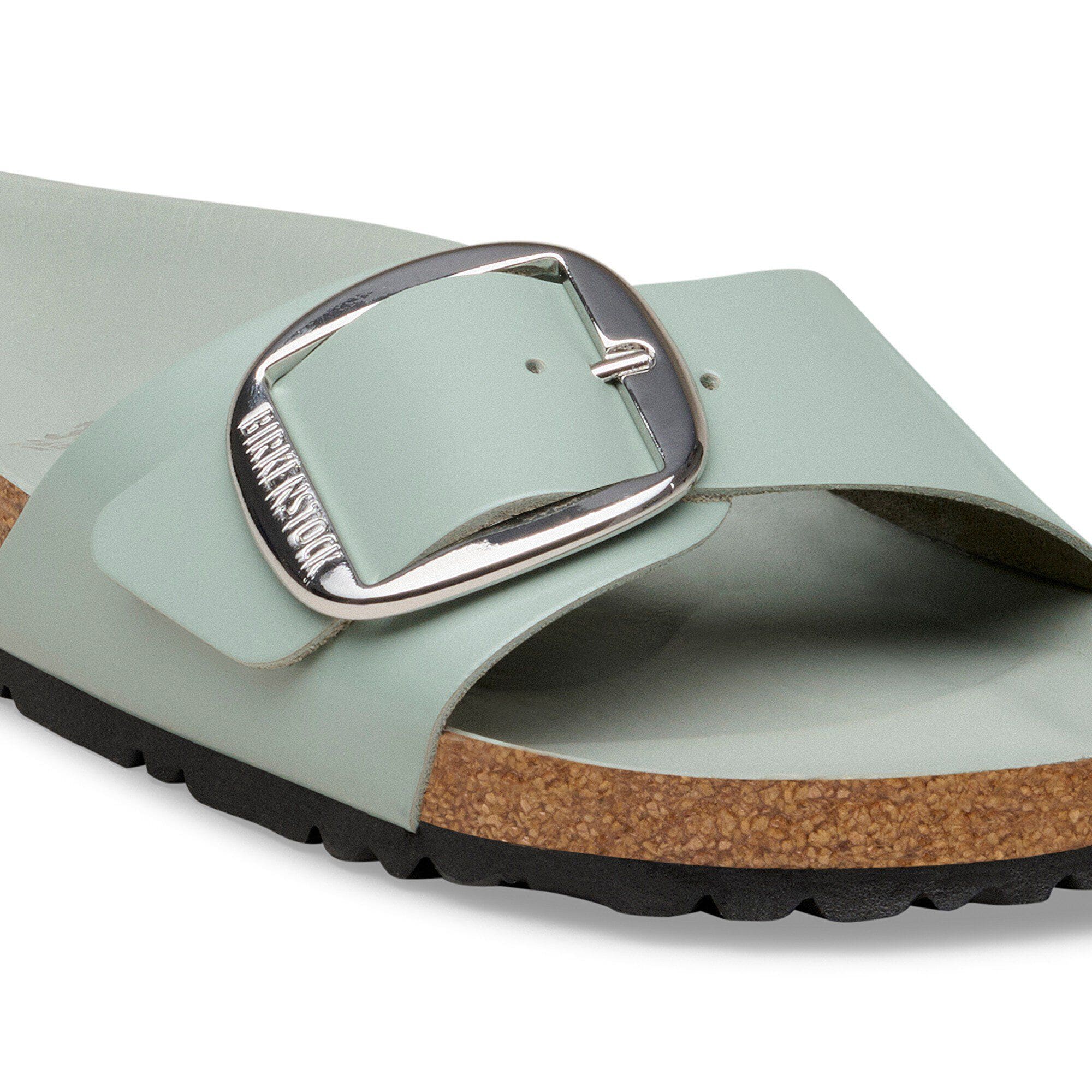 Madrid Big Buckle Natural Leather Patent - Image 7