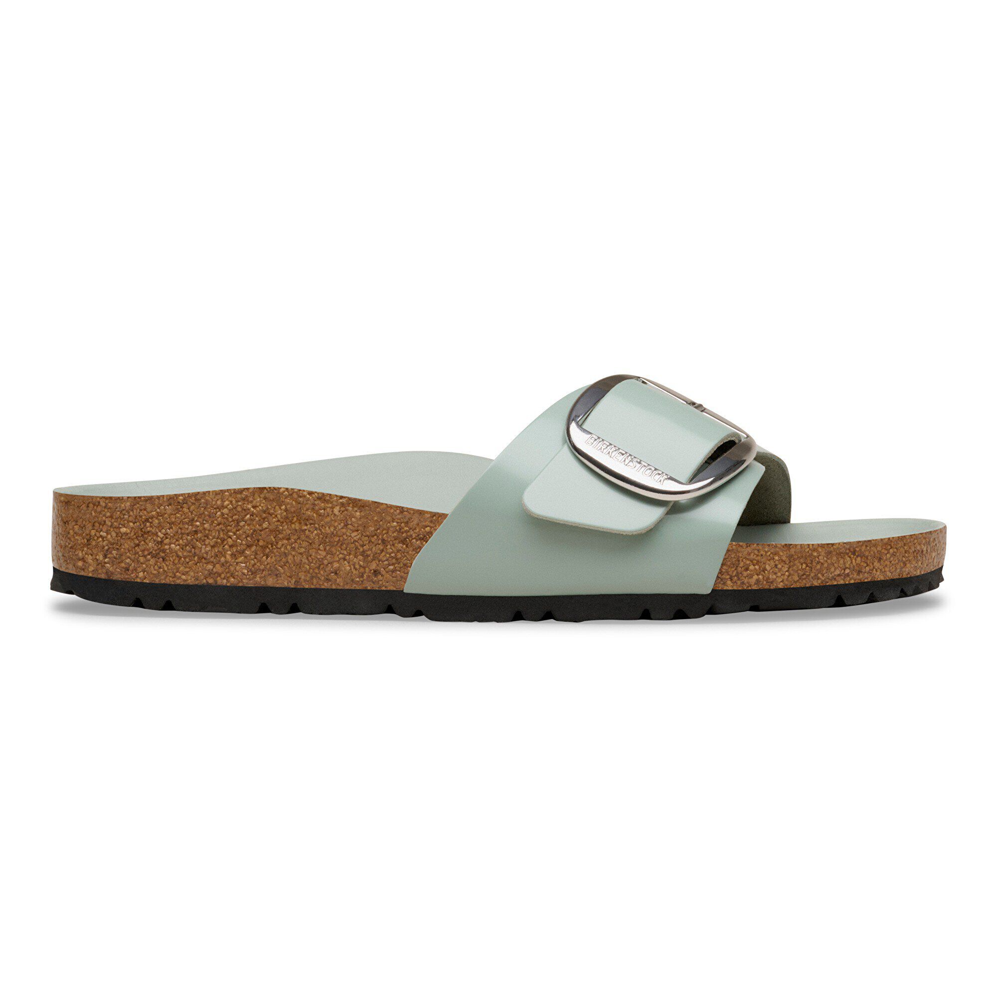 Madrid Big Buckle Natural Leather Patent - Image 3