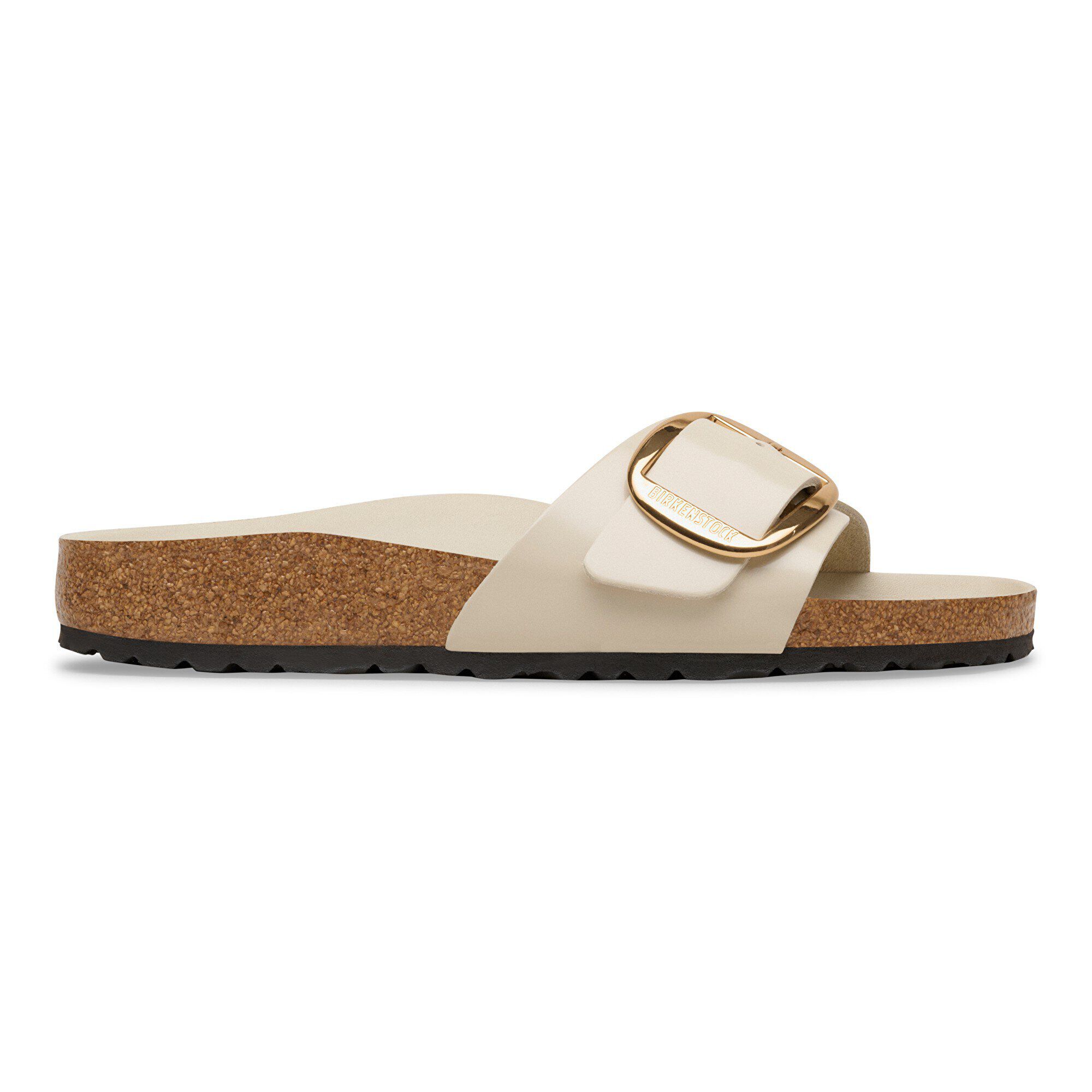 Madrid Big Buckle Natural Leather Patent - Image 3