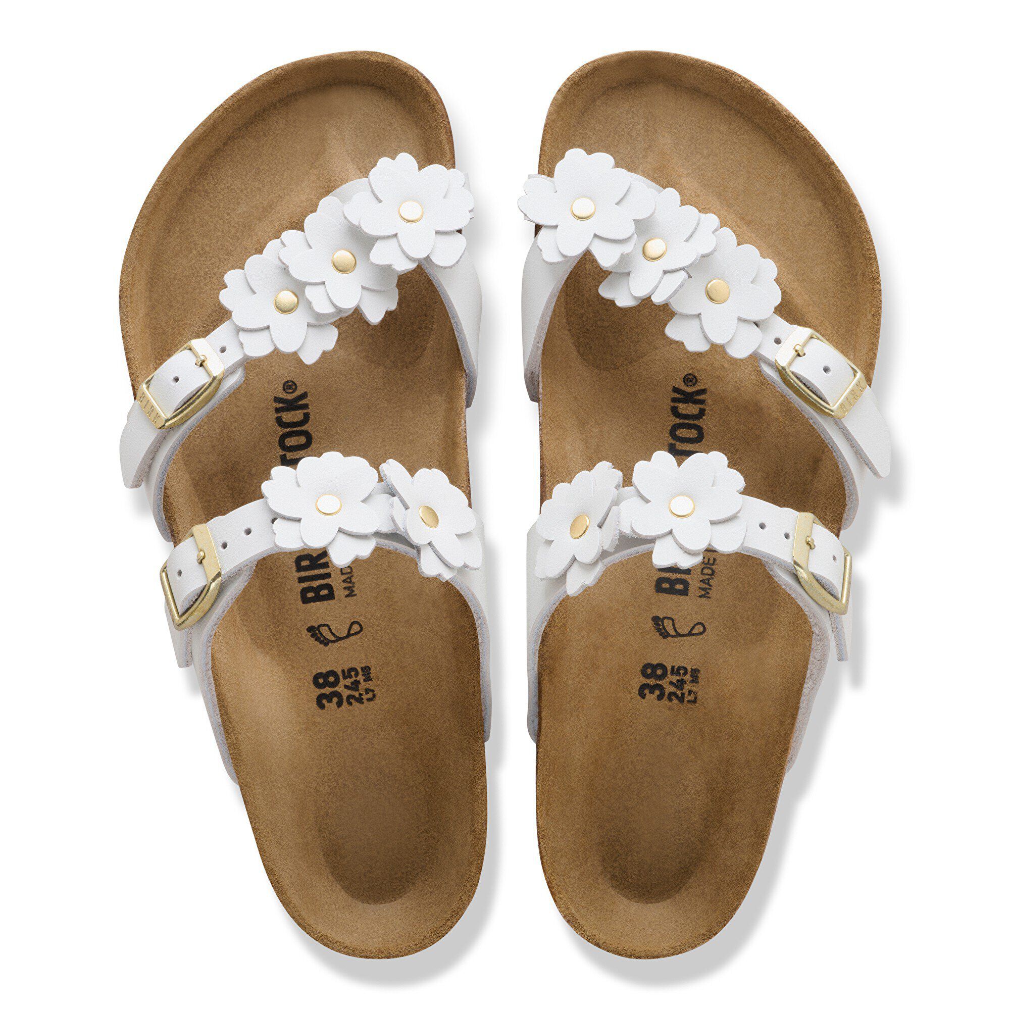 Mayari Flower Embellishment Natural Leather - Image 2