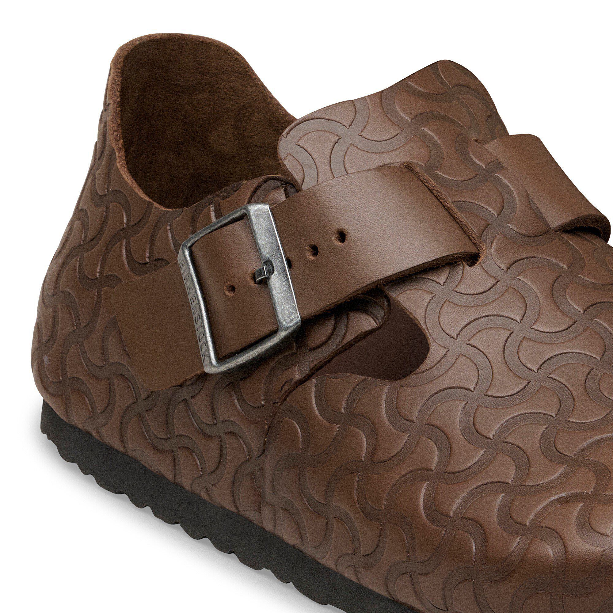London Single Strap Natural Leather Embossed - Image 6