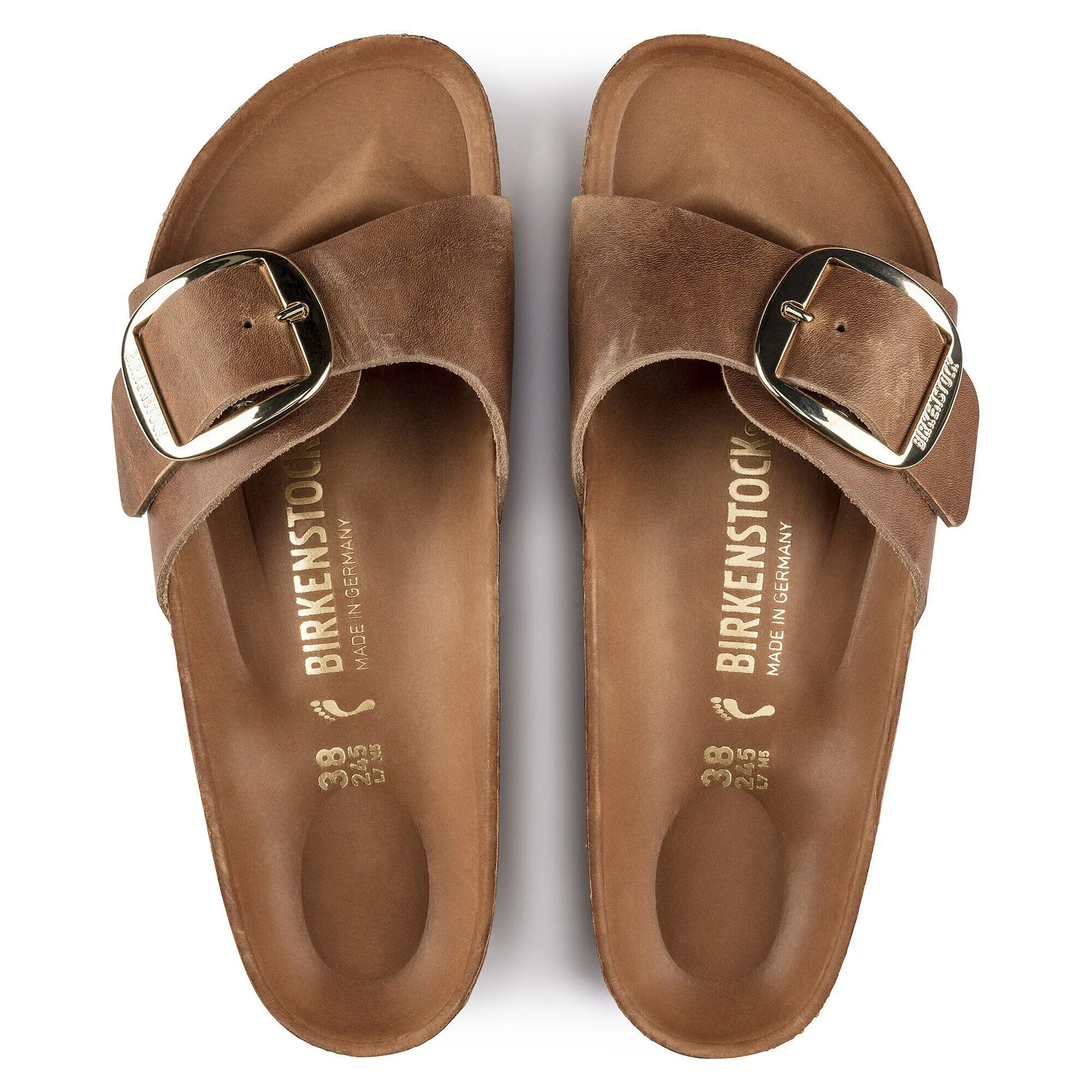 Madrid Big Buckle Natural Leather Oiled - Image 2