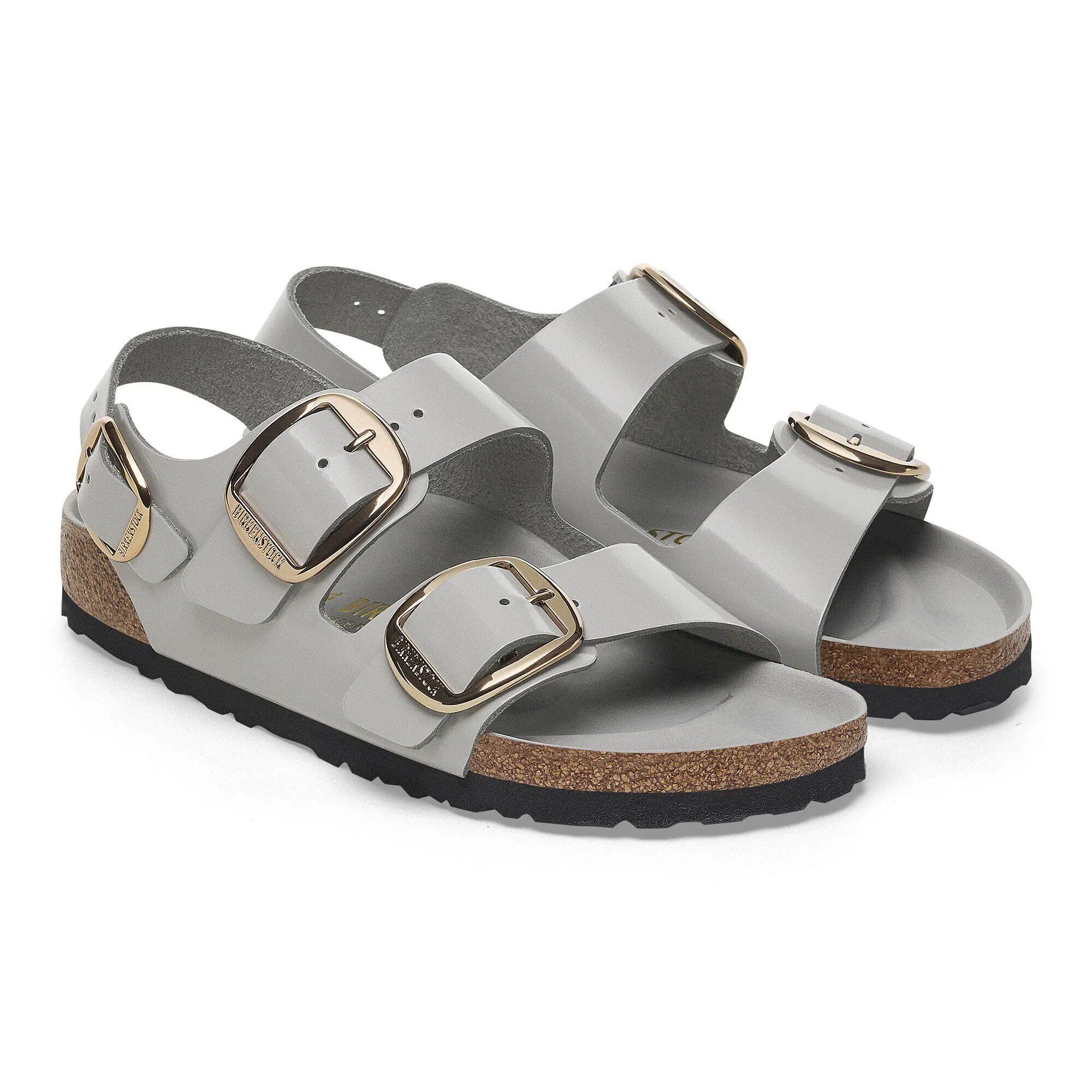 Milano Big Buckle Natural Leather Patent - Image 8